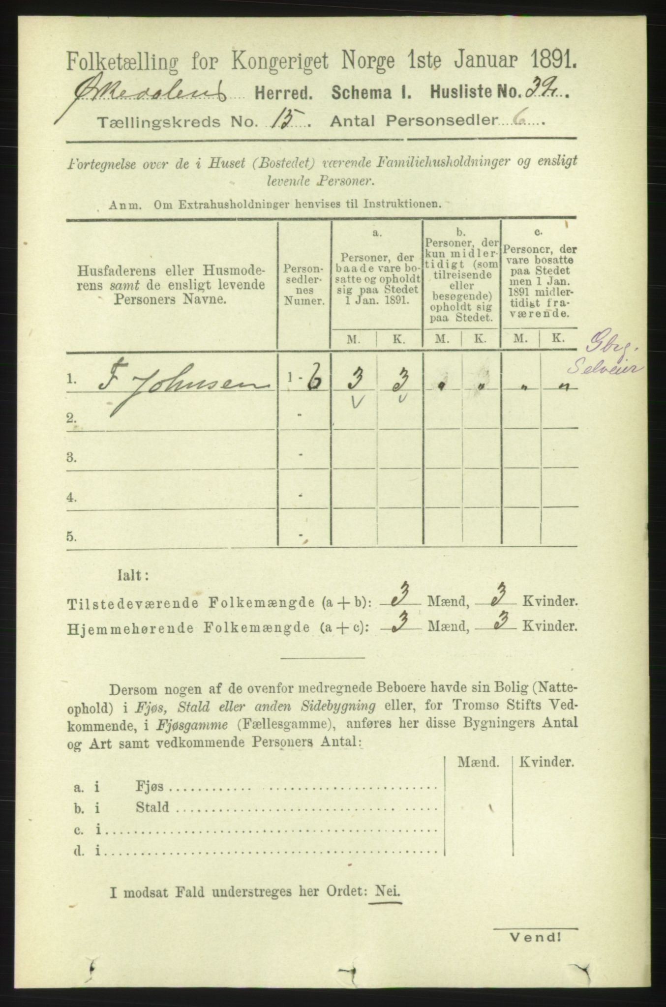 RA, Folketelling 1891 for 1638 Orkdal herred, 1891, s. 6871