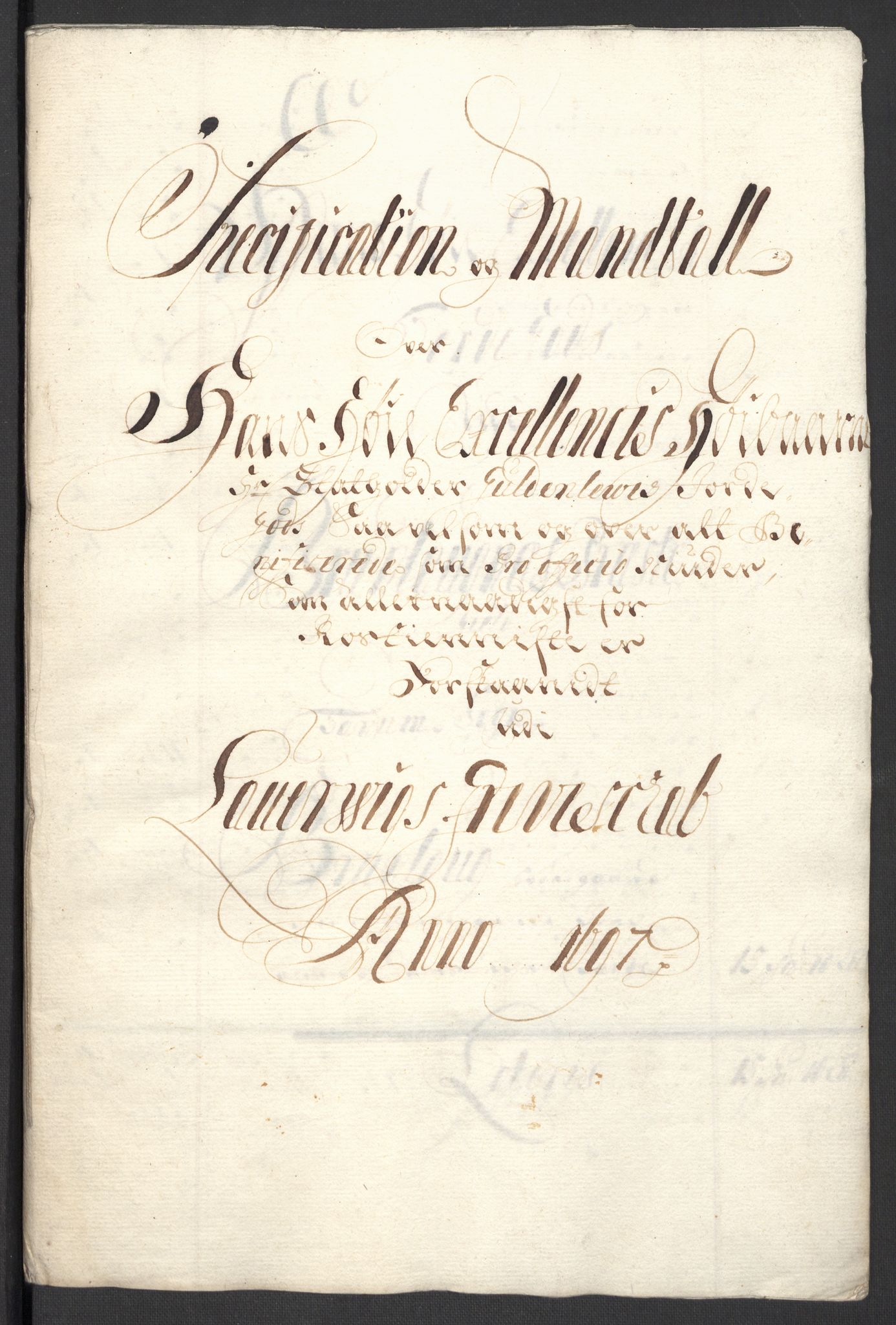 Rentekammeret inntil 1814, Reviderte regnskaper, Fogderegnskap, RA/EA-4092/R33/L1975: Fogderegnskap Larvik grevskap, 1696-1697, s. 191