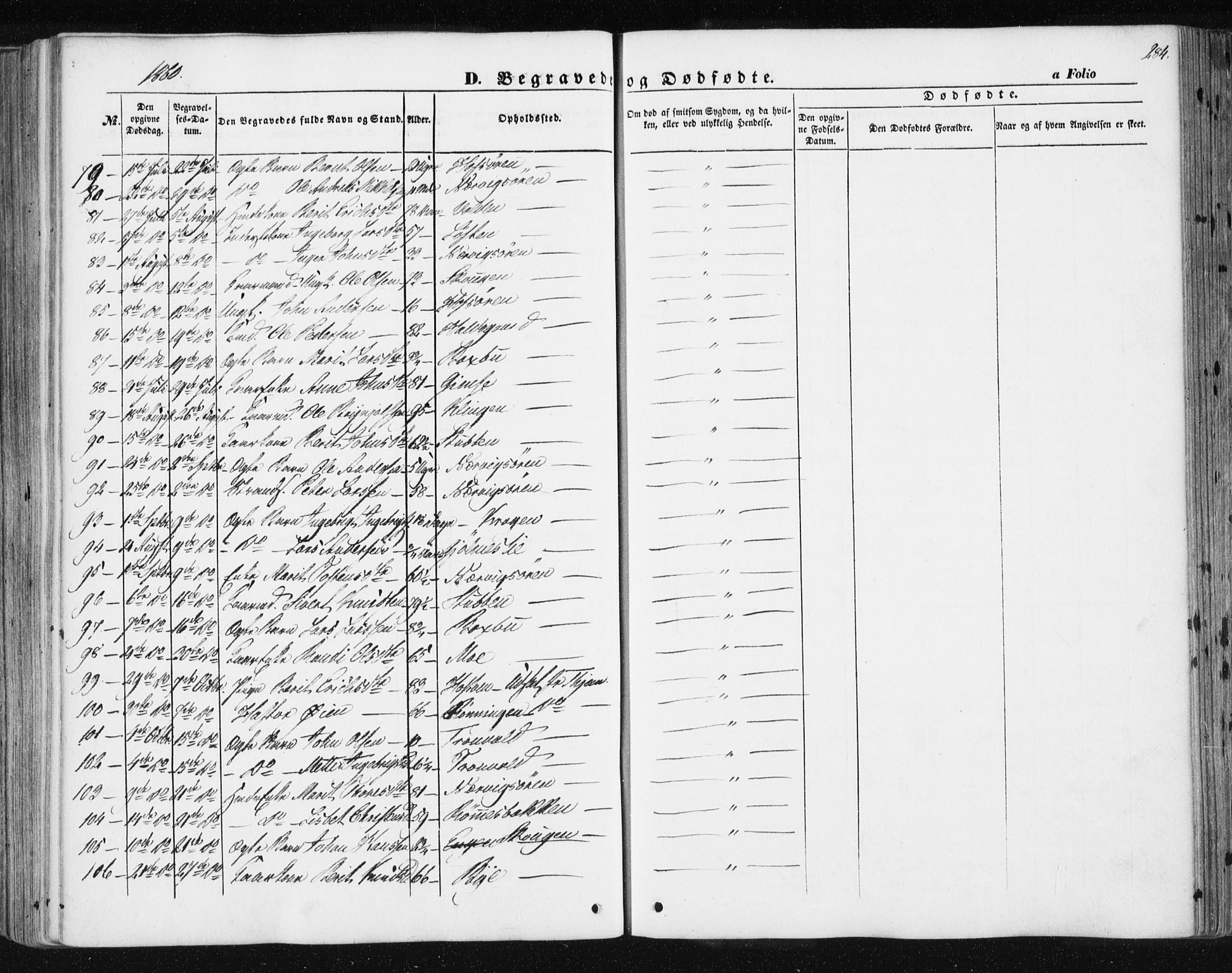 Ministerialprotokoller, klokkerbøker og fødselsregistre - Sør-Trøndelag, AV/SAT-A-1456/668/L0806: Ministerialbok nr. 668A06, 1854-1869, s. 284
