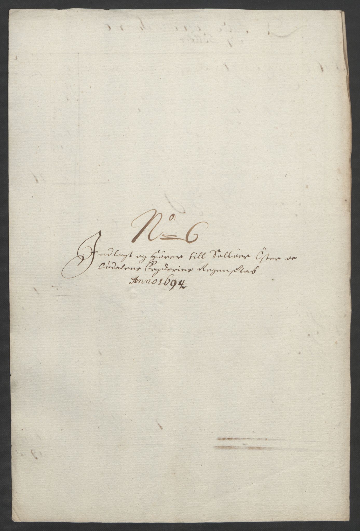 Rentekammeret inntil 1814, Reviderte regnskaper, Fogderegnskap, AV/RA-EA-4092/R13/L0832: Fogderegnskap Solør, Odal og Østerdal, 1694, s. 222