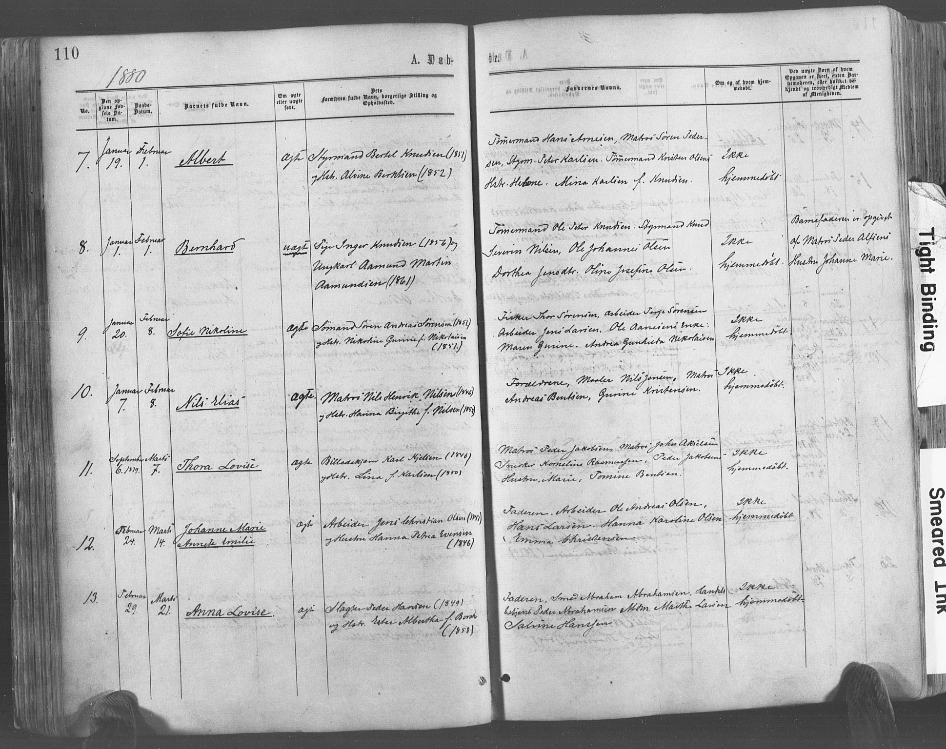 Risør sokneprestkontor, AV/SAK-1111-0035/F/Fa/L0004: Ministerialbok nr. A 4, 1865-1882, s. 110