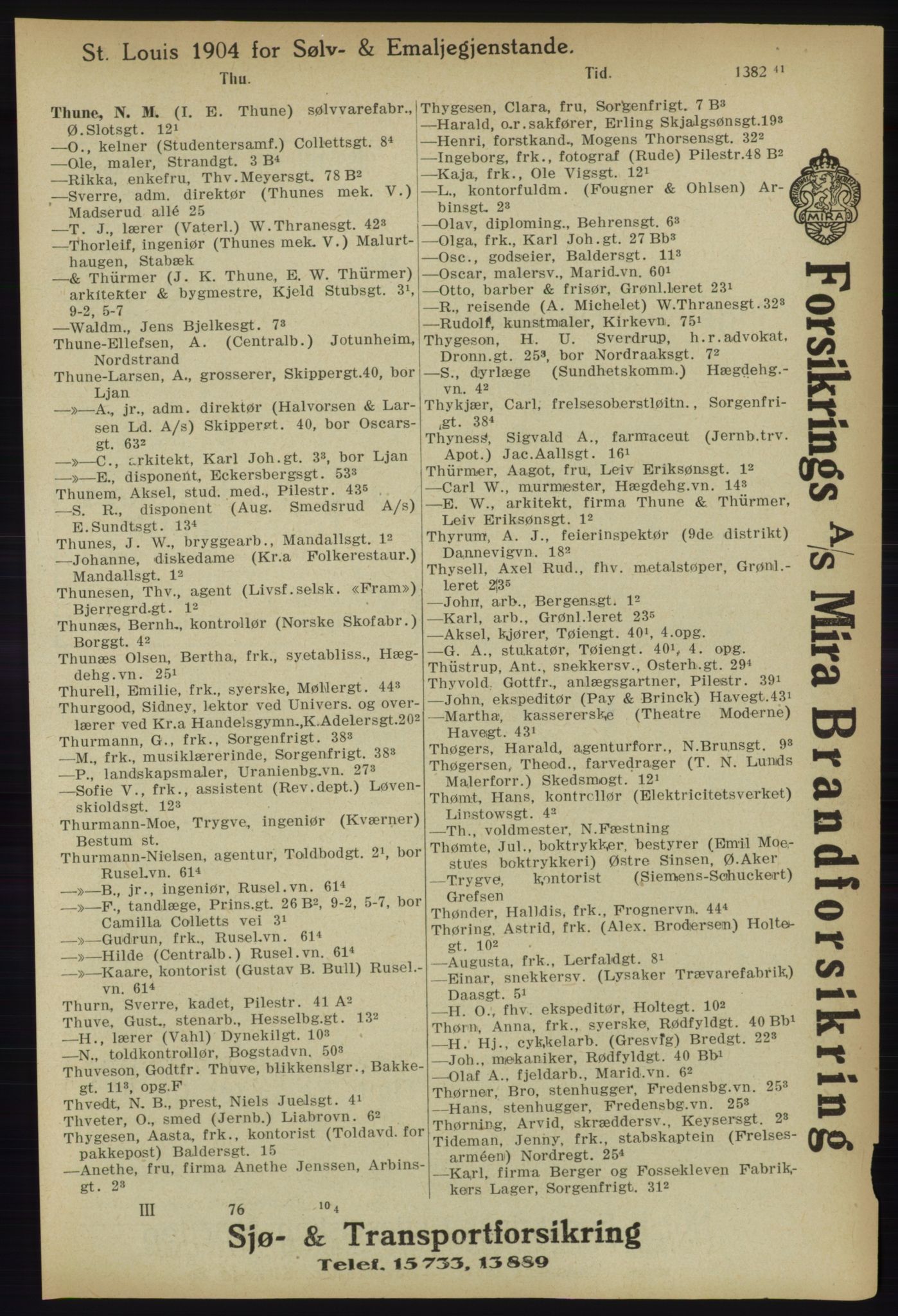 Kristiania/Oslo adressebok, PUBL/-, 1918, s. 1448