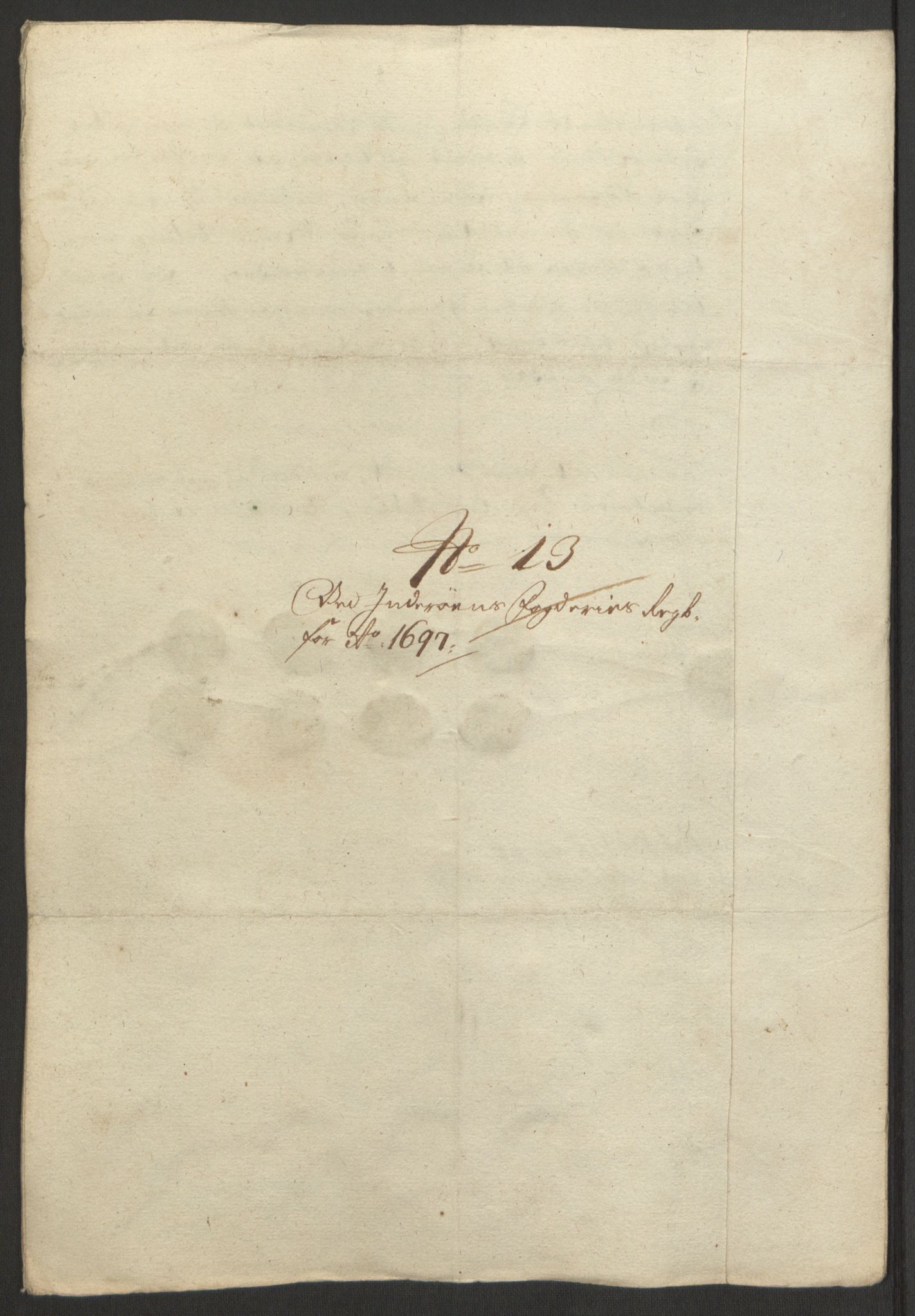 Rentekammeret inntil 1814, Reviderte regnskaper, Fogderegnskap, AV/RA-EA-4092/R63/L4309: Fogderegnskap Inderøy, 1695-1697, s. 555