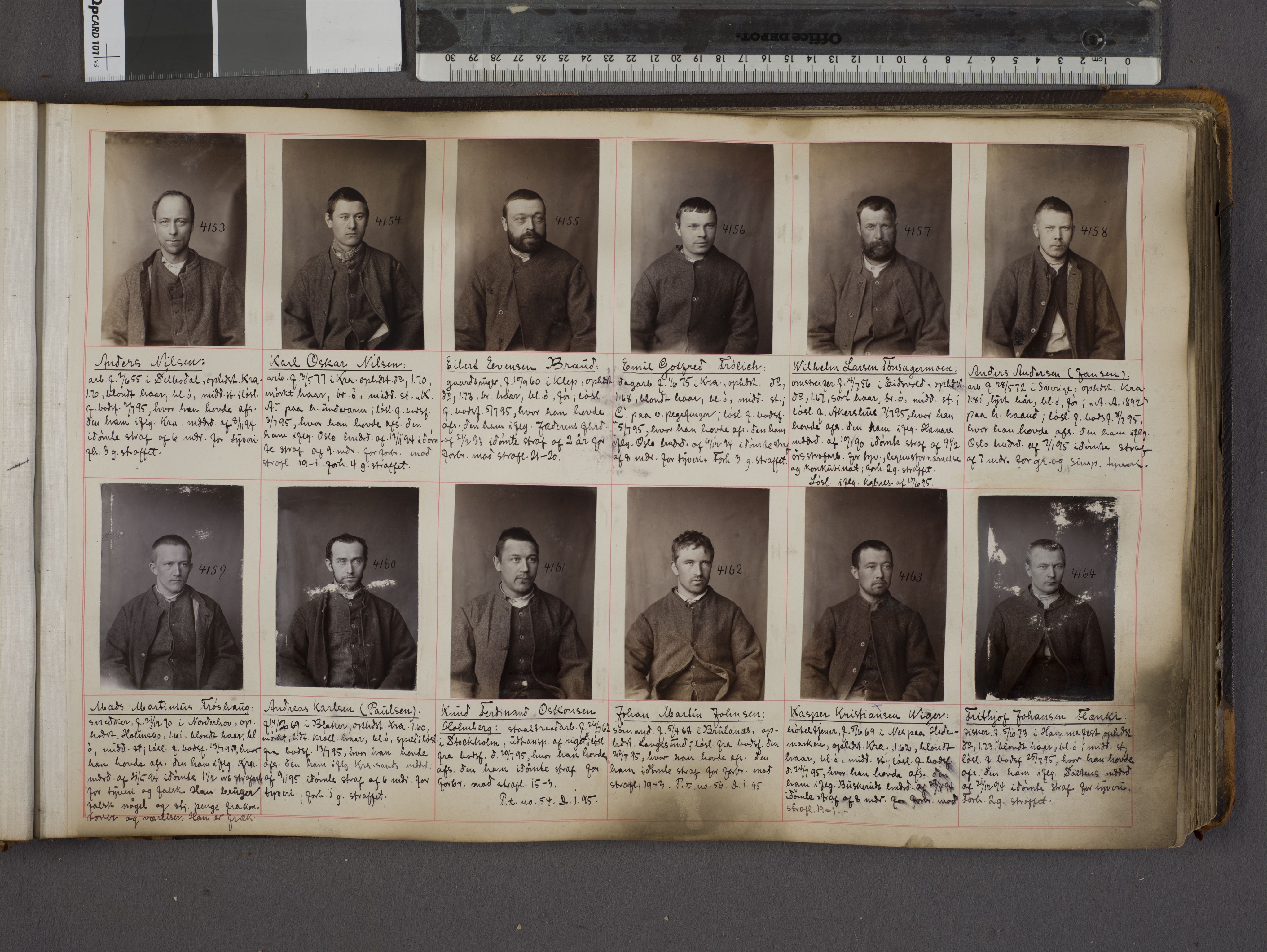 Oslo politikammer, Kriminalavdelingen, AV/SAO-A-11137/U/Ua/L0004: Forbryteralbum, 1895-1897, s. 11