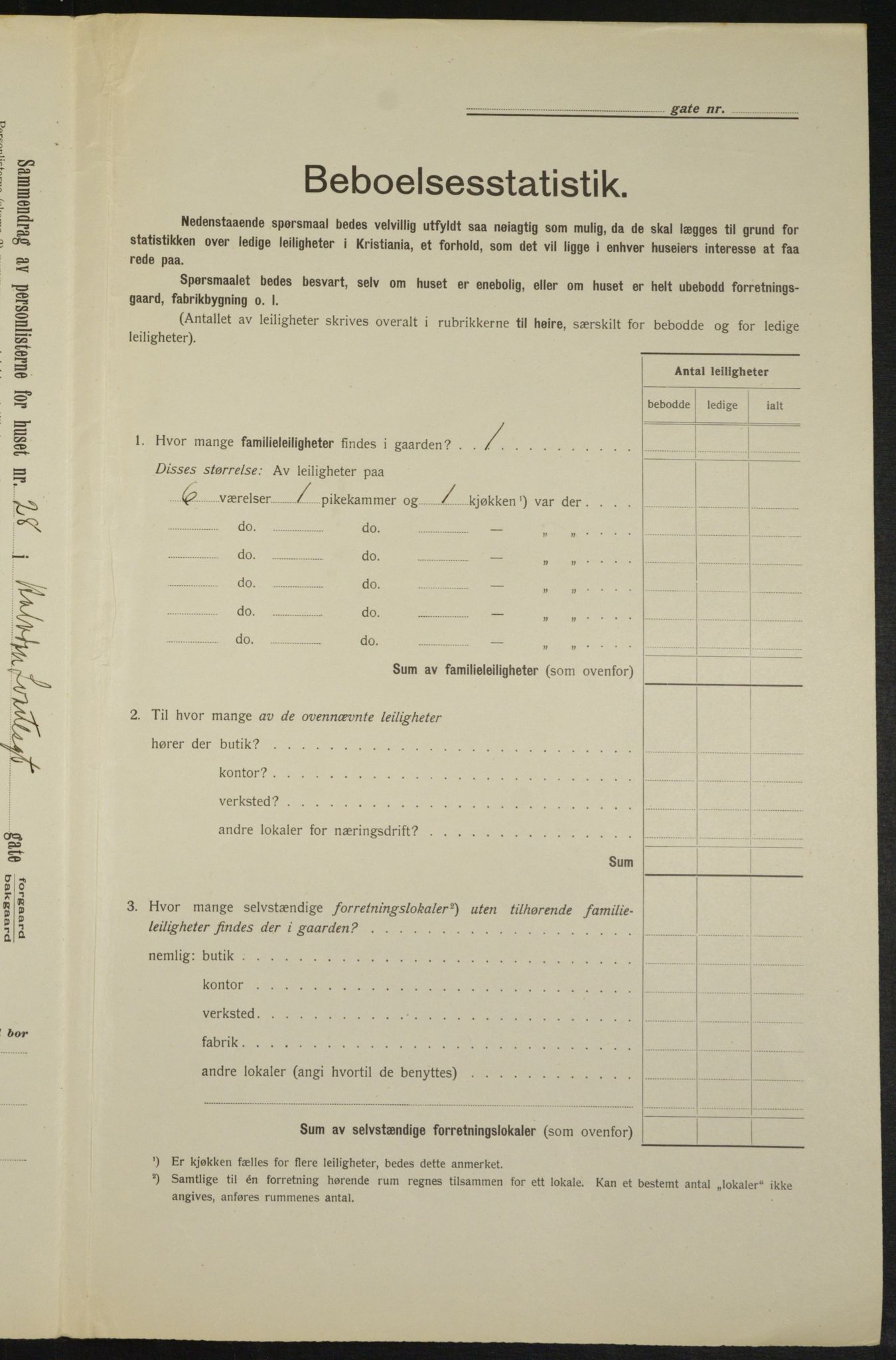 OBA, Kommunal folketelling 1.2.1913 for Kristiania, 1913, s. 34262