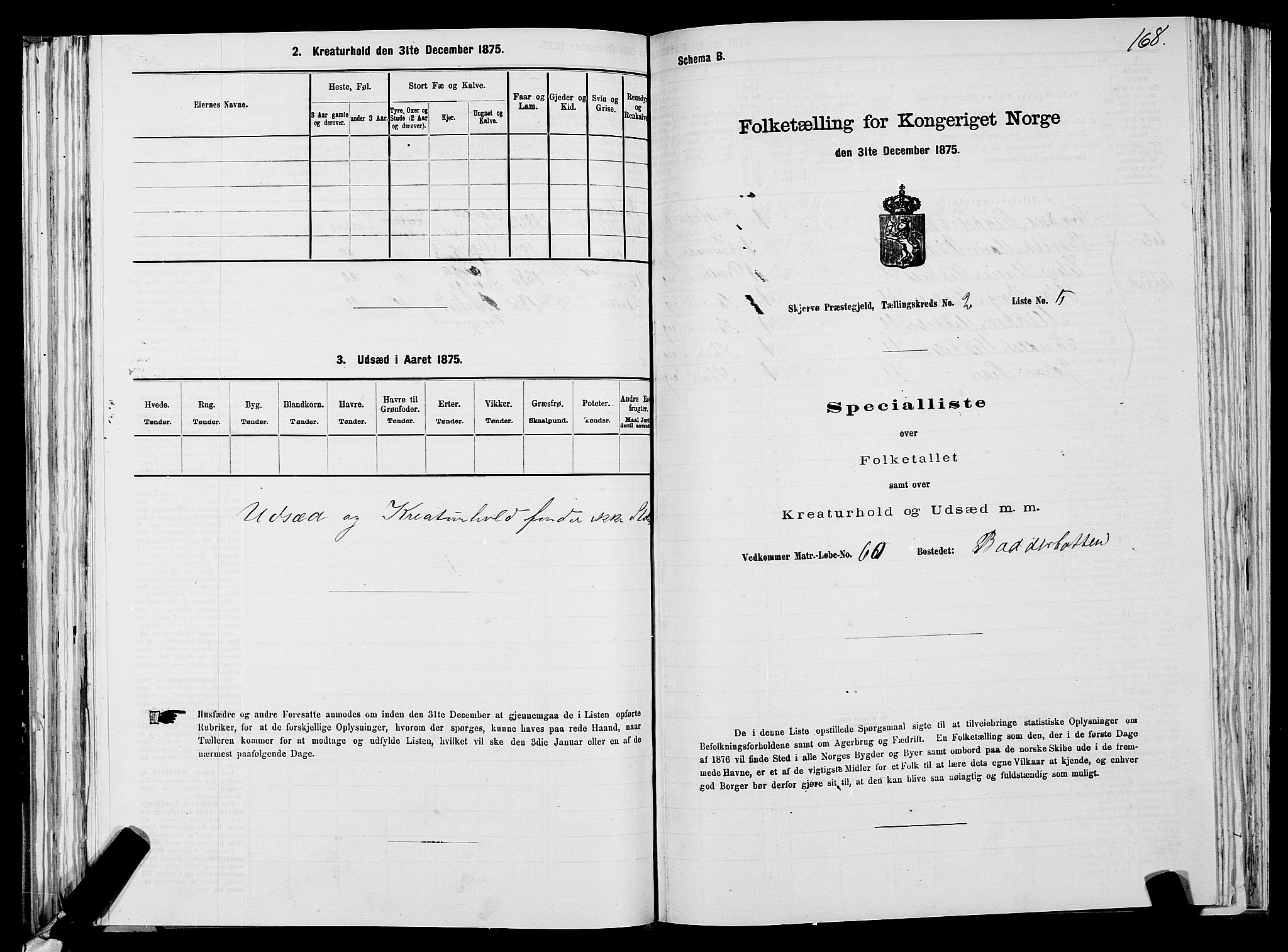 SATØ, Folketelling 1875 for 1941P Skjervøy prestegjeld, 1875, s. 1168