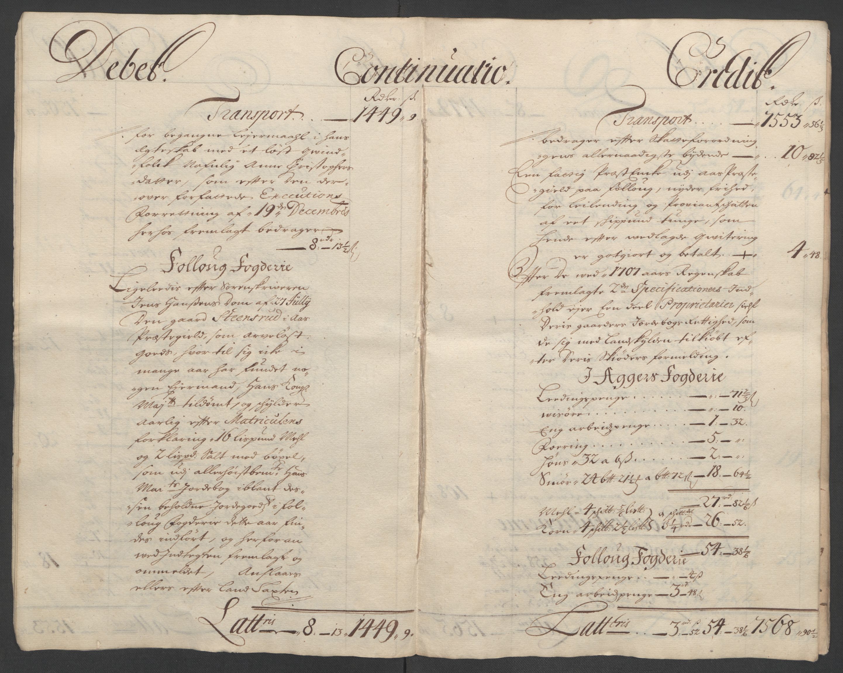 Rentekammeret inntil 1814, Reviderte regnskaper, Fogderegnskap, AV/RA-EA-4092/R10/L0447: Fogderegnskap Aker og Follo, 1707-1709, s. 215