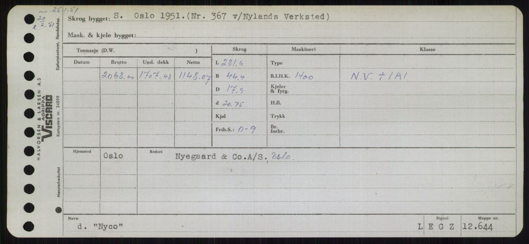 Sjøfartsdirektoratet med forløpere, Skipsmålingen, RA/S-1627/H/Hb/L0003: Fartøy, I-N, s. 479