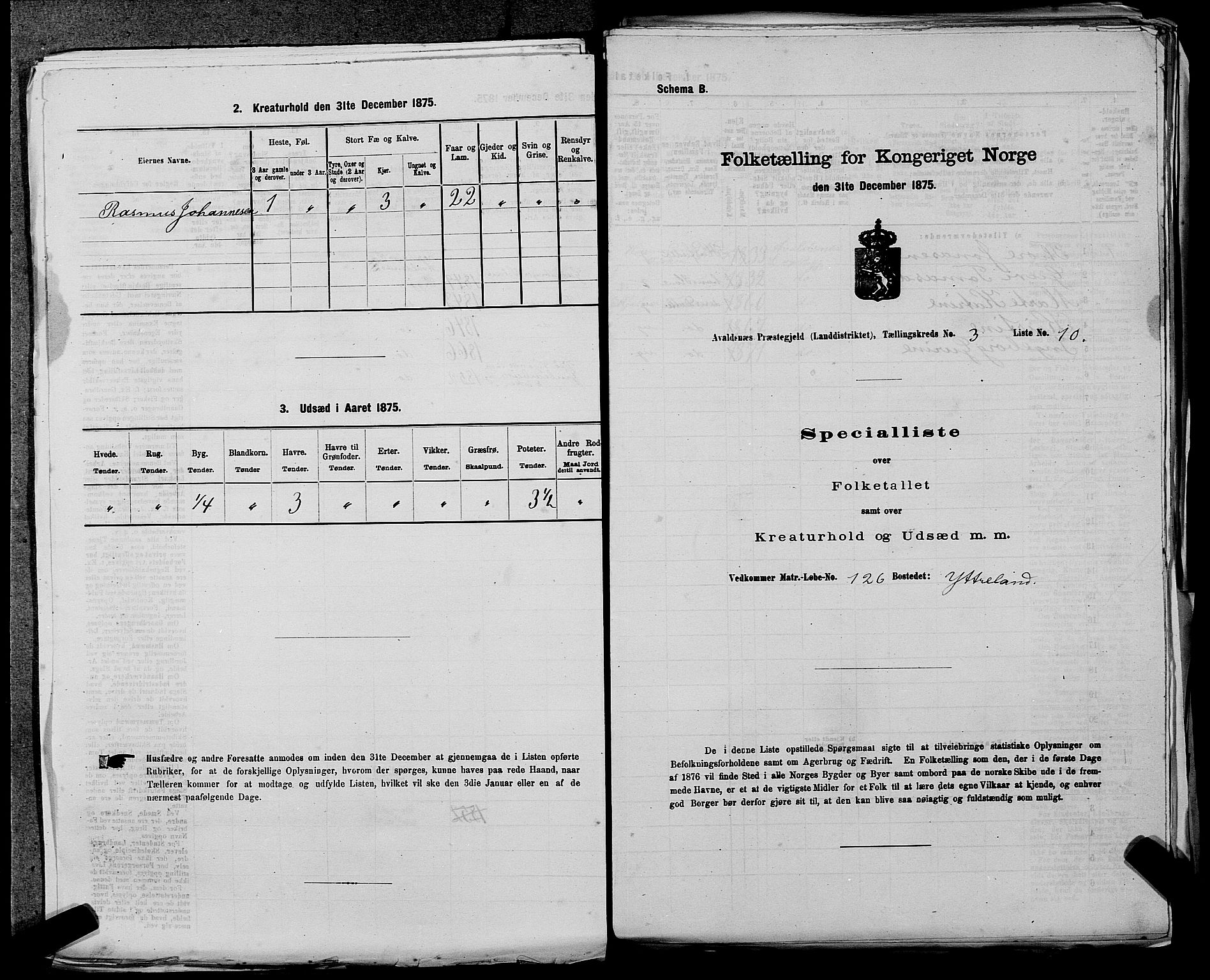 SAST, Folketelling 1875 for 1147L Avaldsnes prestegjeld, Avaldsnes sokn og Kopervik landsokn, 1875, s. 375