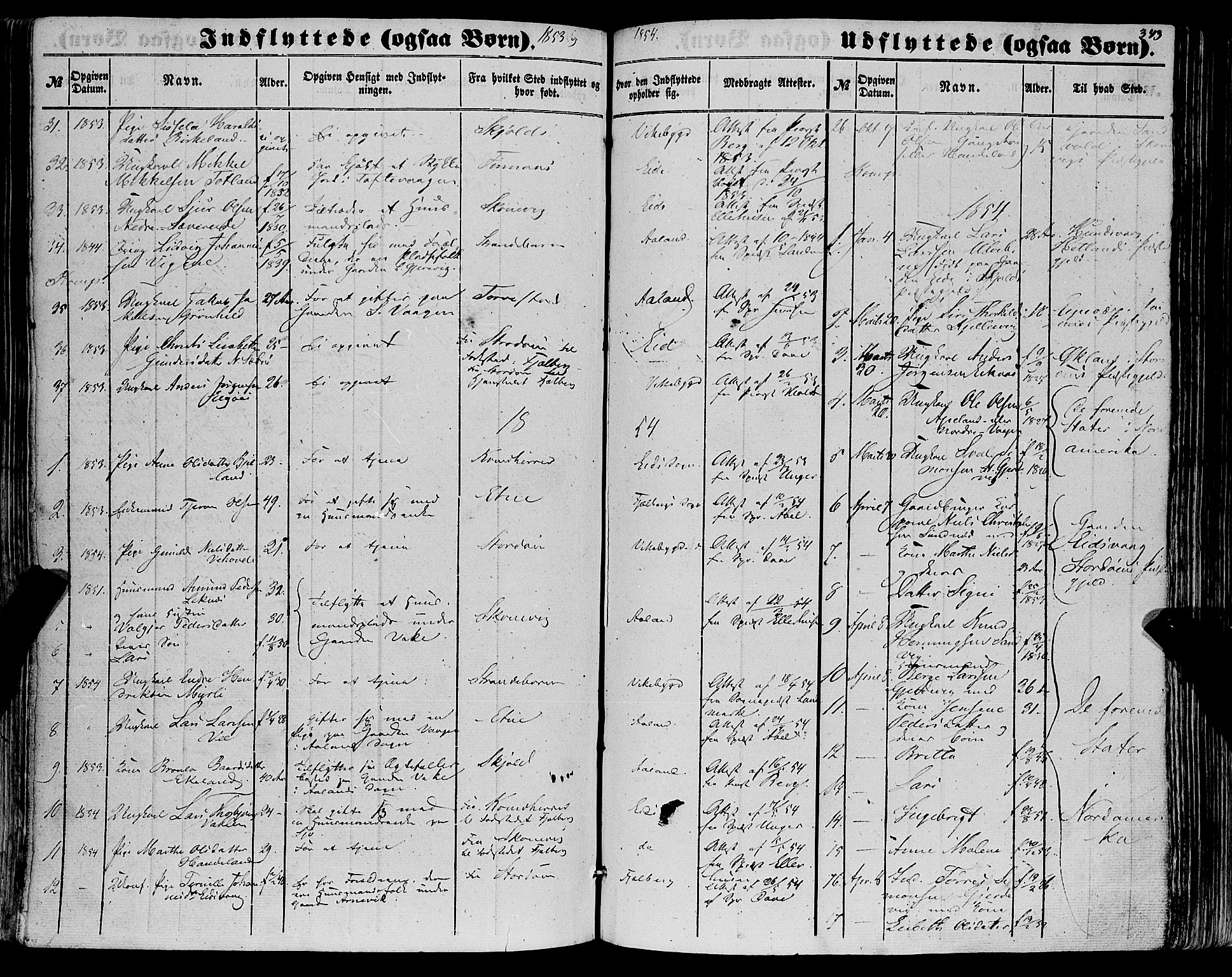 Fjelberg sokneprestembete, AV/SAB-A-75201/H/Haa: Ministerialbok nr. A 7, 1851-1867, s. 343