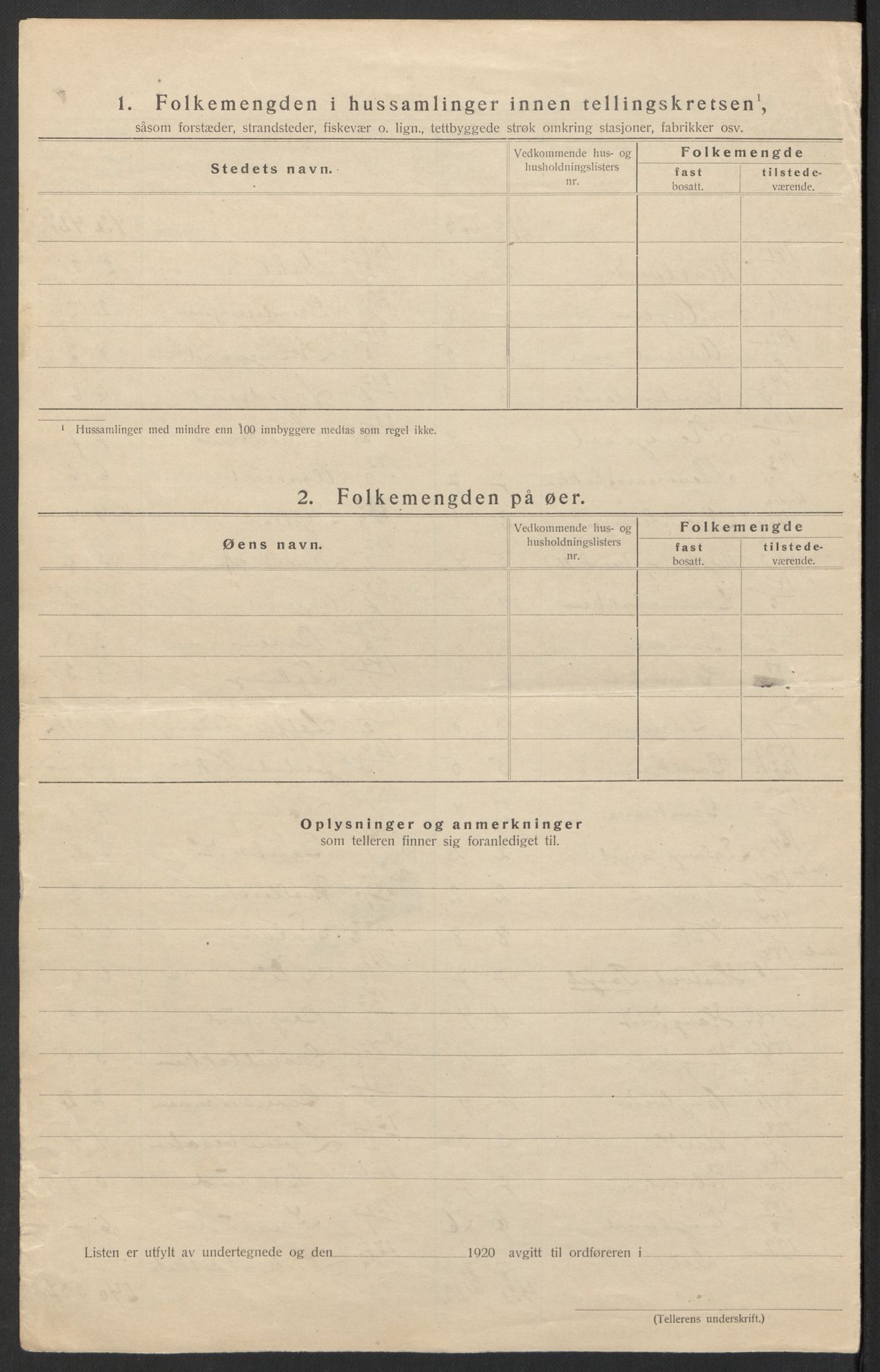 SAH, Folketelling 1920 for 0534 Gran herred, 1920, s. 34