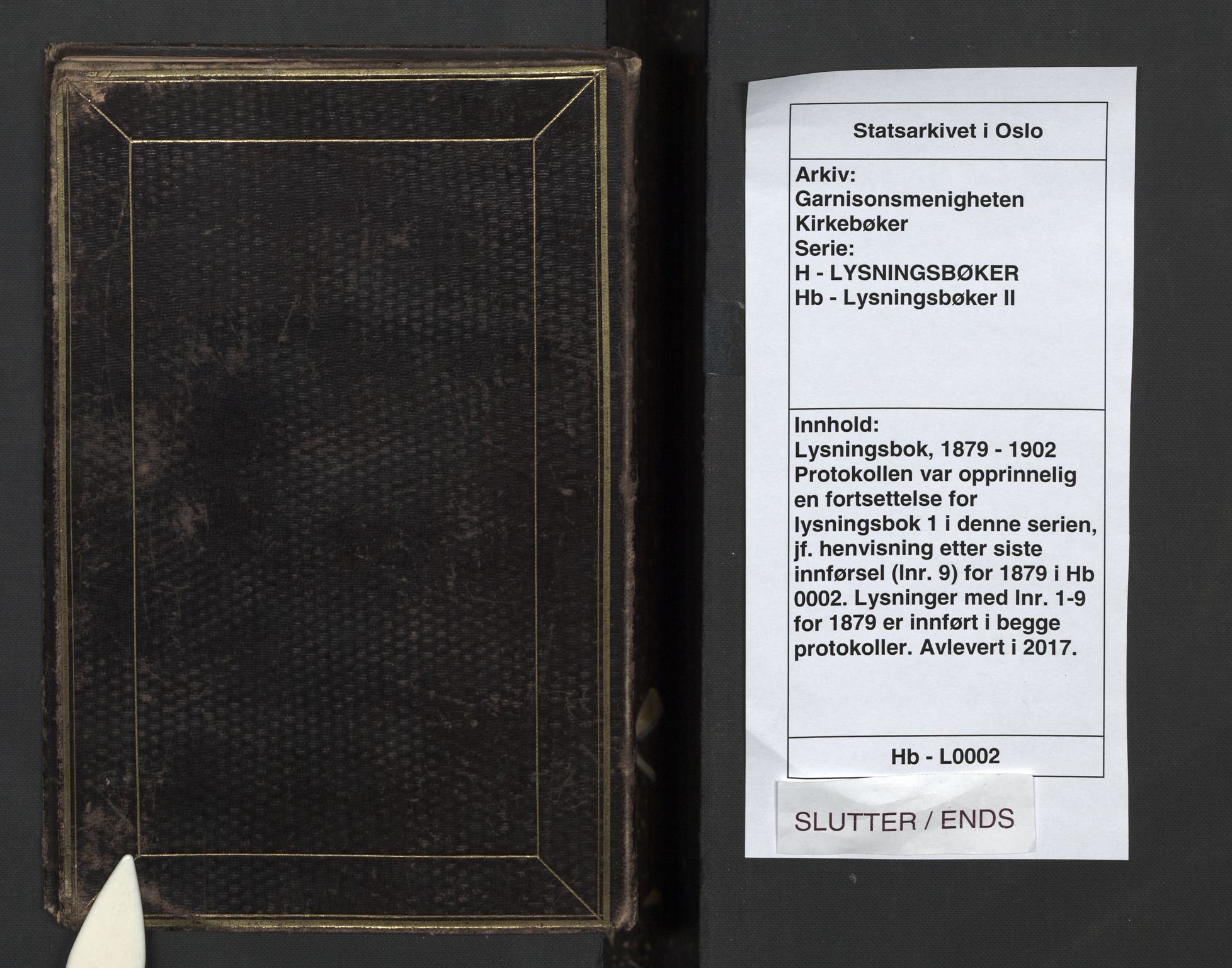 Garnisonsmenigheten Kirkebøker, SAO/A-10846/H/Hb/L0002: Lysningsprotokoll nr. II 2, 1879-1902