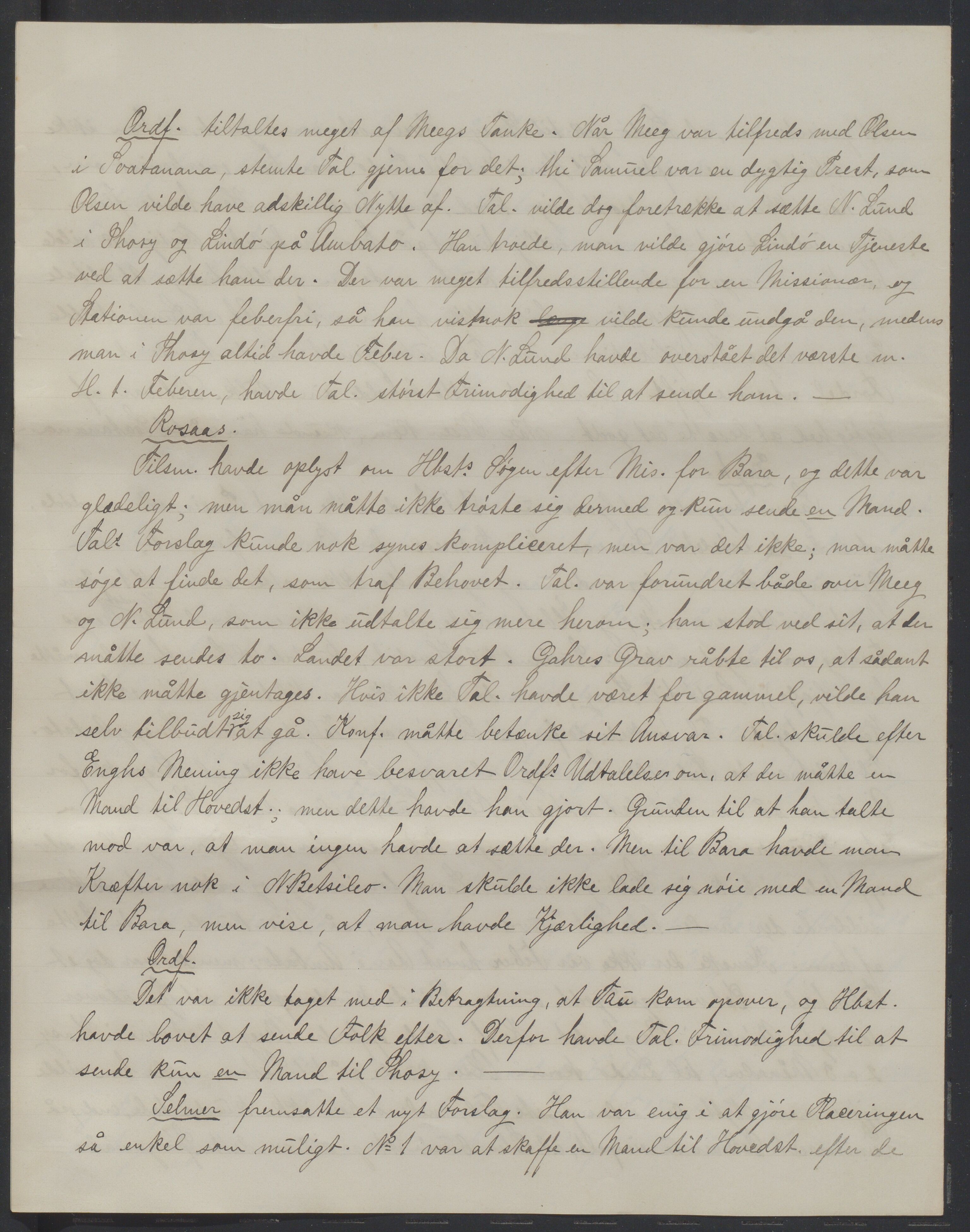 Det Norske Misjonsselskap - hovedadministrasjonen, VID/MA-A-1045/D/Da/Daa/L0038/0001: Konferansereferat og årsberetninger / Konferansereferat fra Madagaskar Innland., 1890