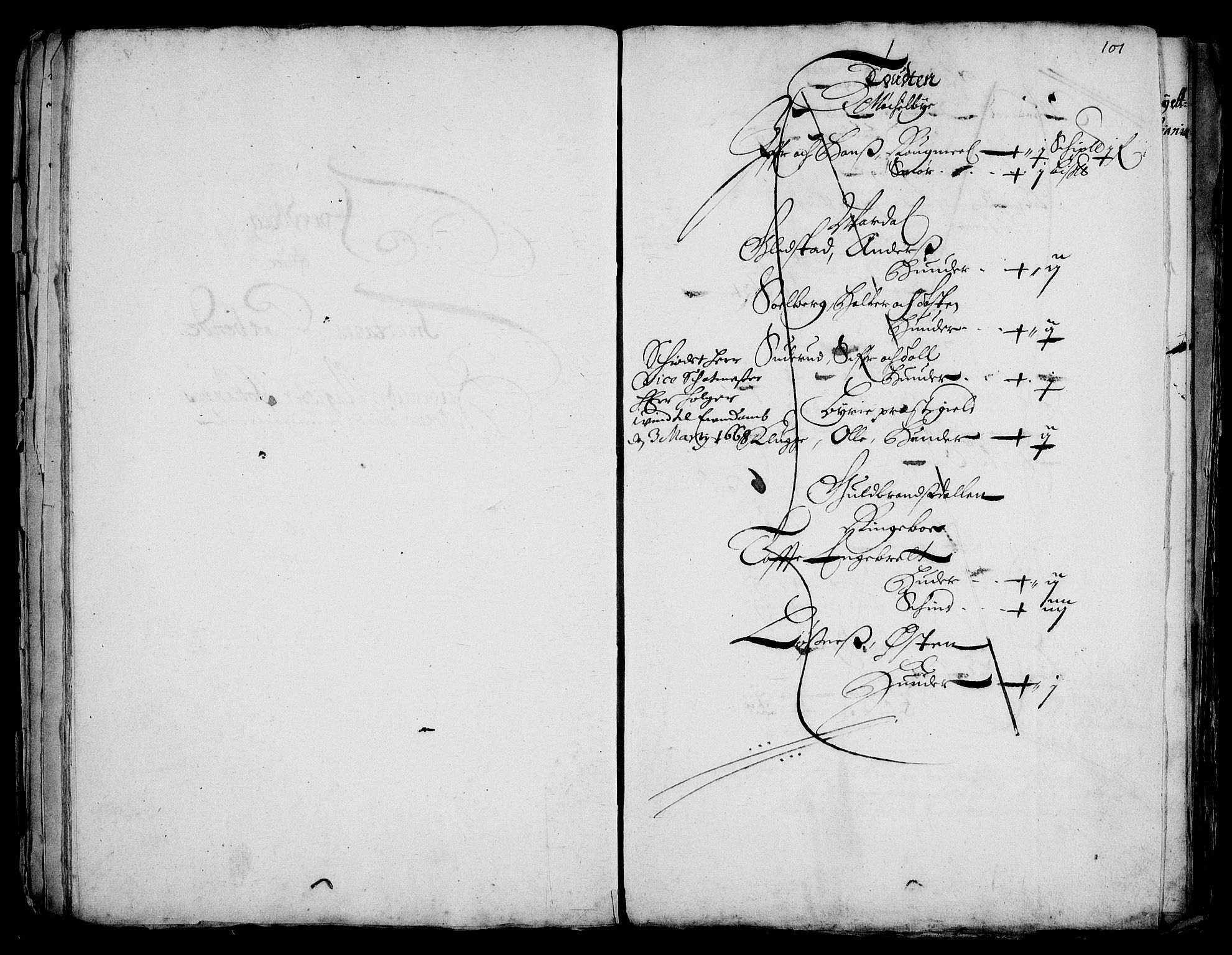 Rentekammeret inntil 1814, Realistisk ordnet avdeling, AV/RA-EA-4070/Fc/Fca/L0001/0003: [Ca I]  Akershus stift / Kristiania kapitels jordebok, 1662, s. 100-101