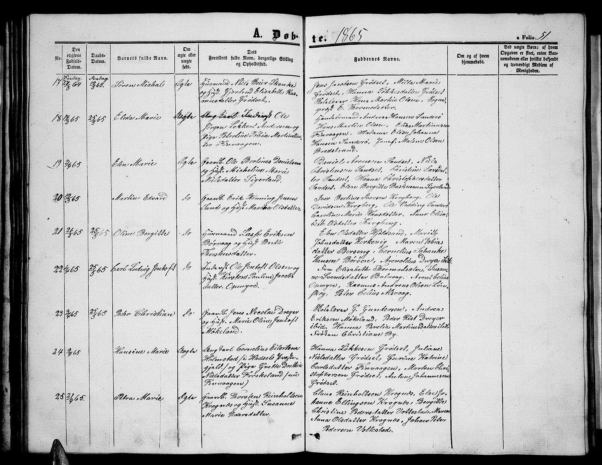 Ministerialprotokoller, klokkerbøker og fødselsregistre - Nordland, AV/SAT-A-1459/893/L1347: Klokkerbok nr. 893C02, 1858-1866, s. 51