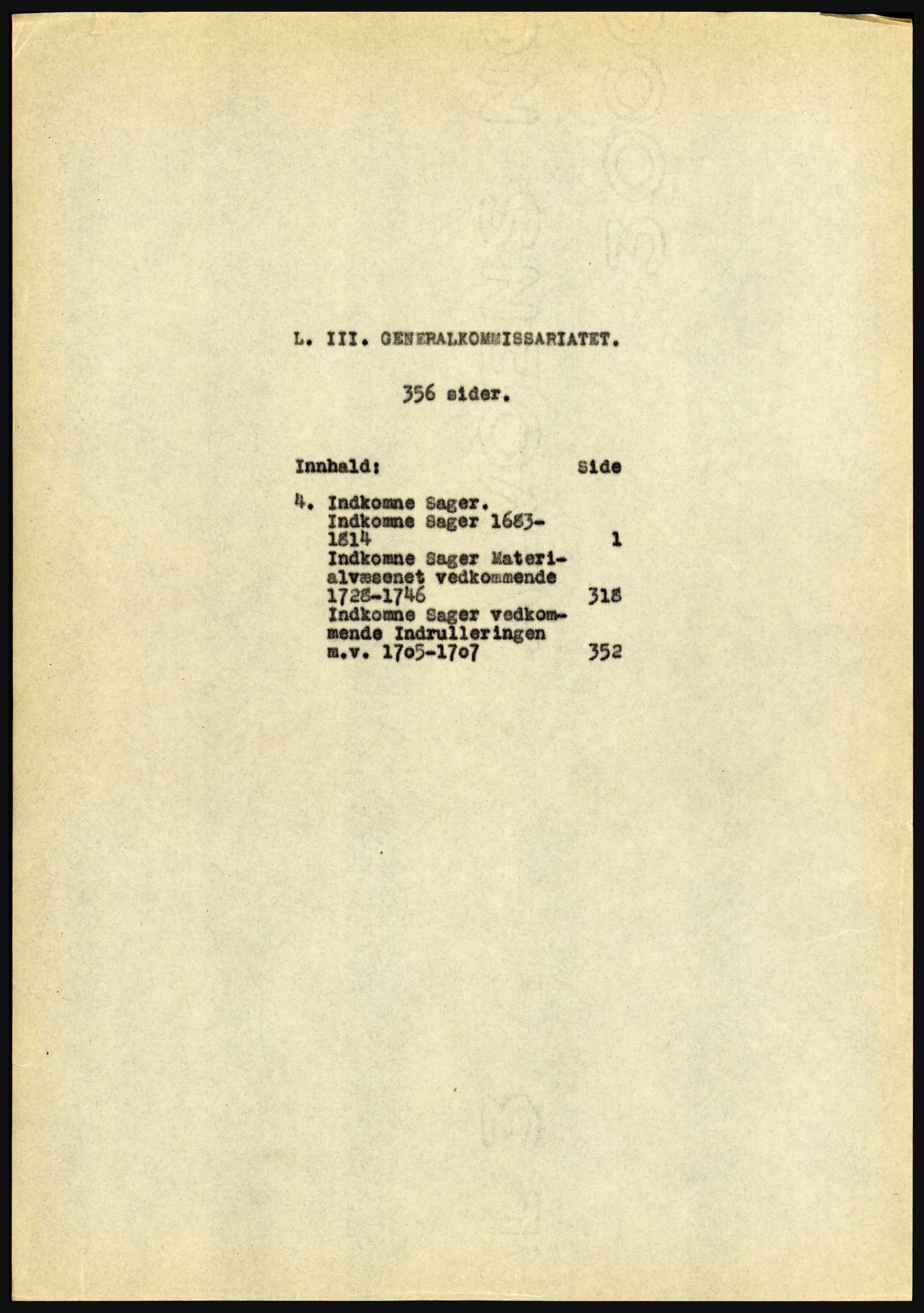 Riksarkivet, Seksjon for eldre arkiv og spesialsamlinger, AV/RA-EA-6797/H/Ha, 1953