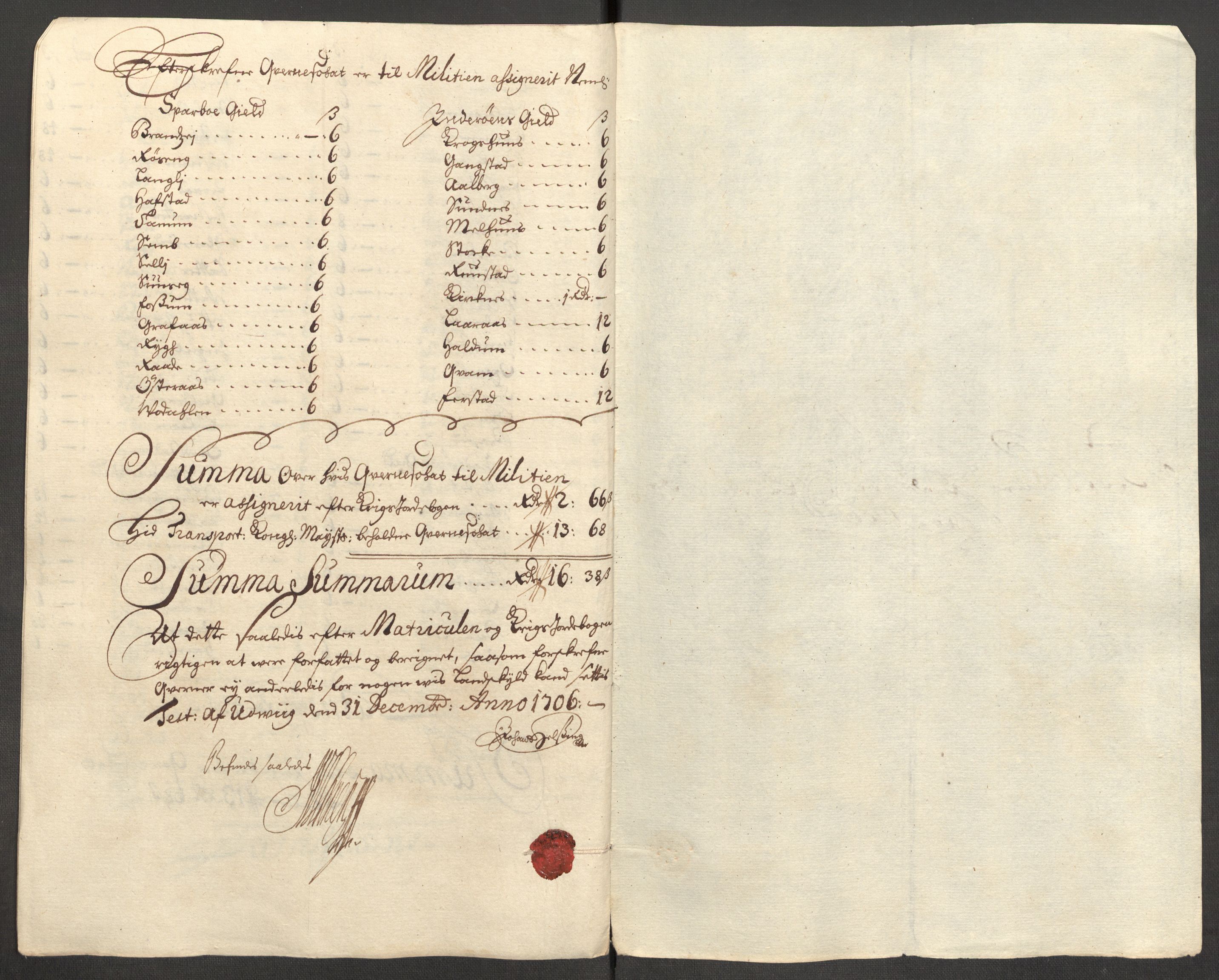 Rentekammeret inntil 1814, Reviderte regnskaper, Fogderegnskap, RA/EA-4092/R63/L4315: Fogderegnskap Inderøy, 1706-1707, s. 129