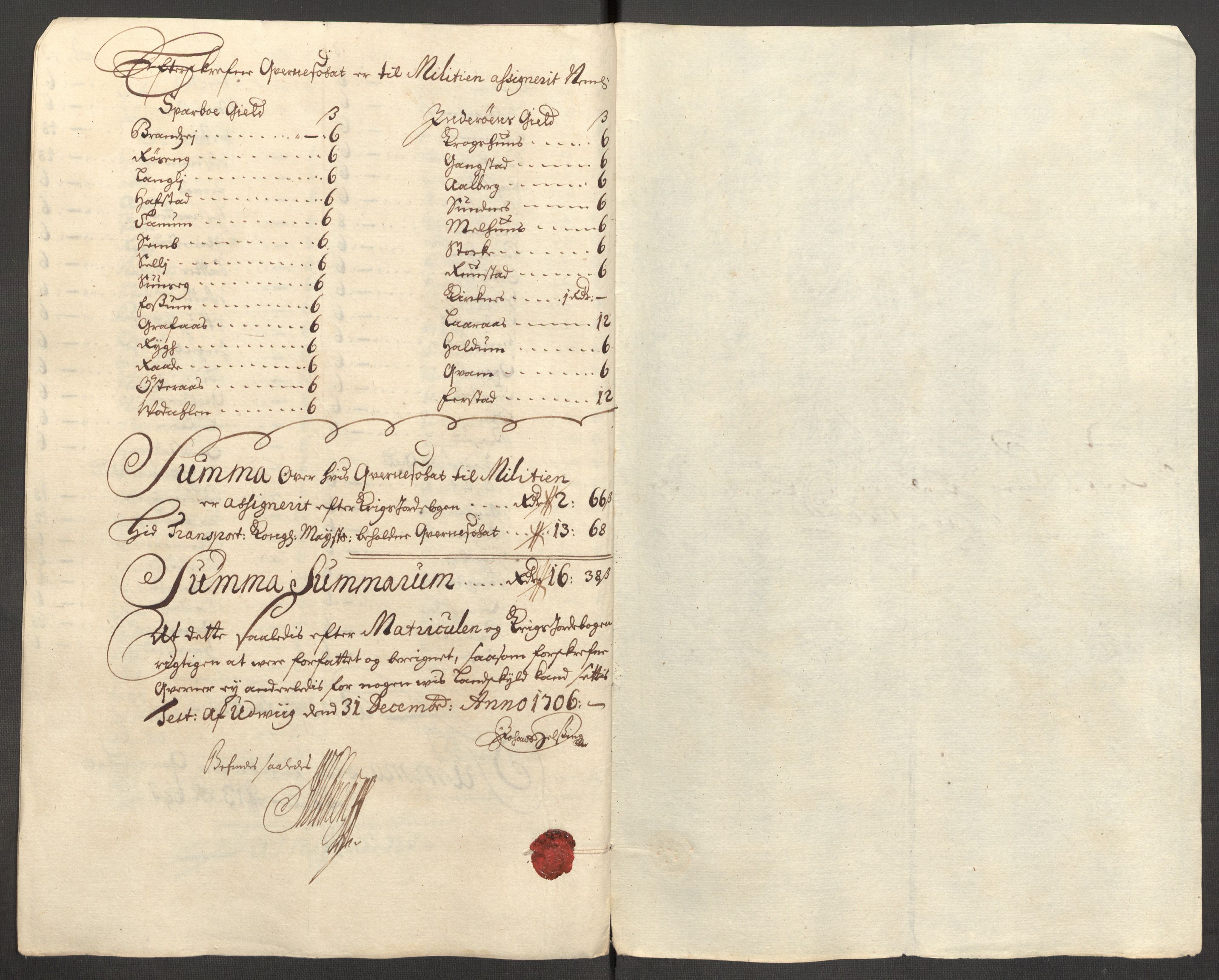 Rentekammeret inntil 1814, Reviderte regnskaper, Fogderegnskap, AV/RA-EA-4092/R63/L4315: Fogderegnskap Inderøy, 1706-1707, s. 129