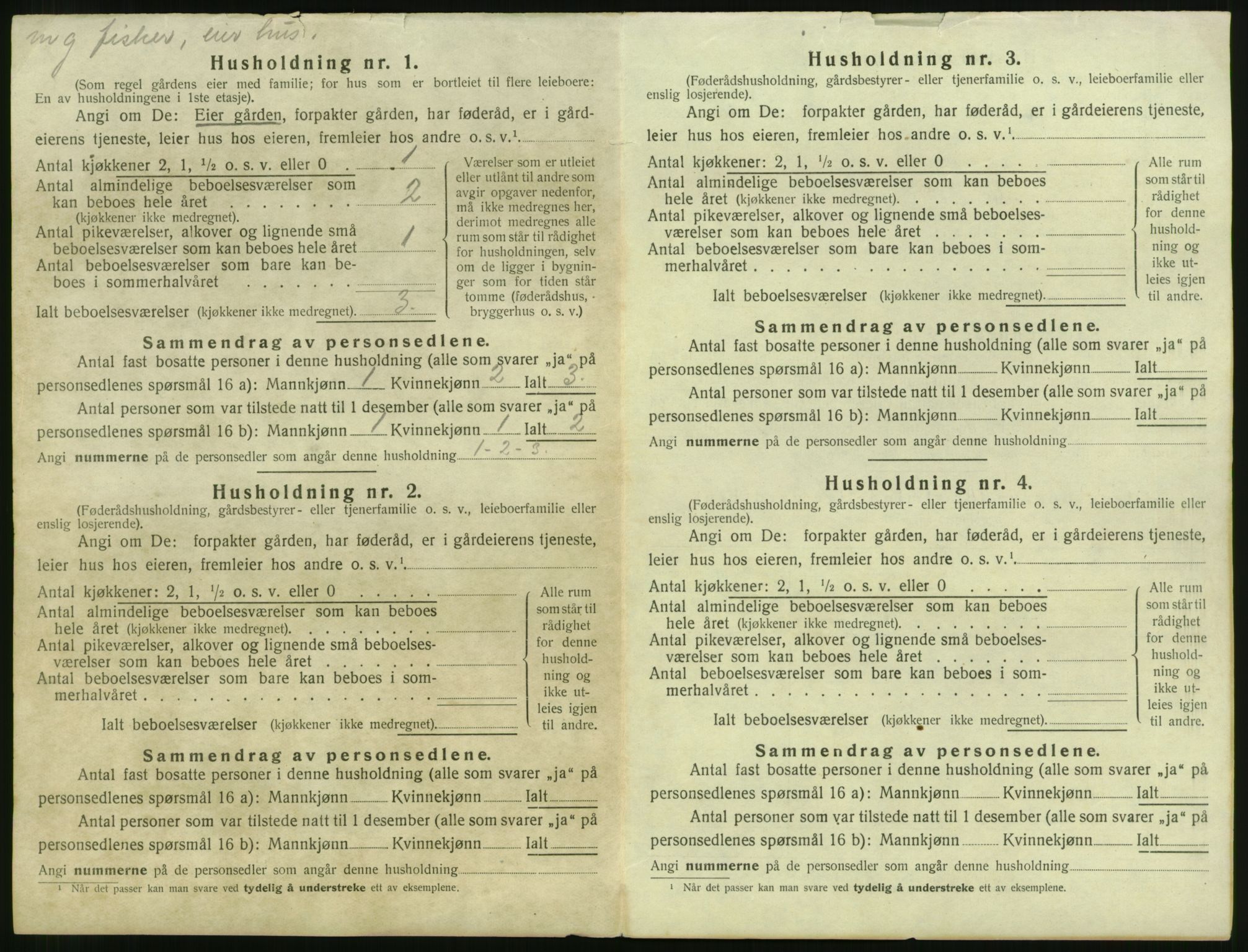 SAST, Folketelling 1920 for 1126 Hetland herred, 1920, s. 164