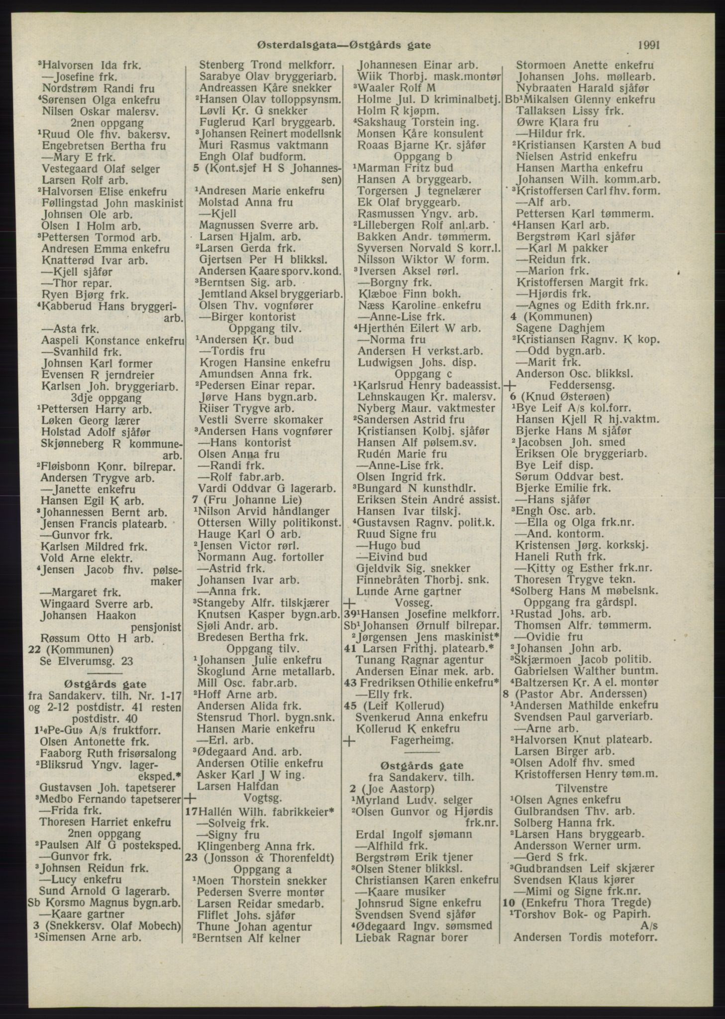 Kristiania/Oslo adressebok, PUBL/-, 1945, s. 1909