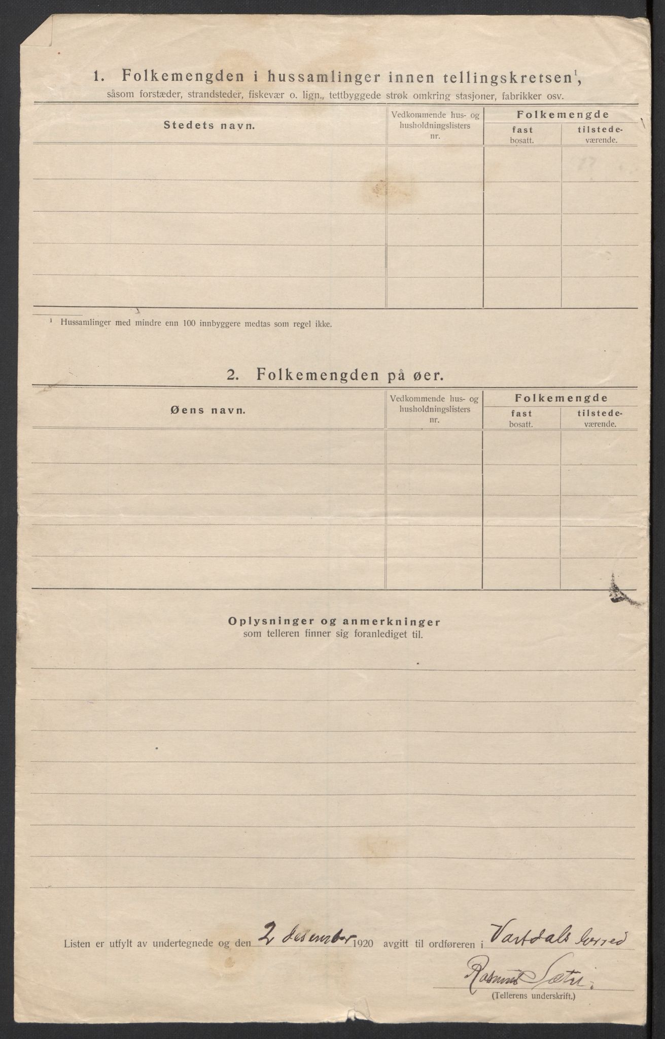 SAT, Folketelling 1920 for 1521 Vartdal herred, 1920, s. 17