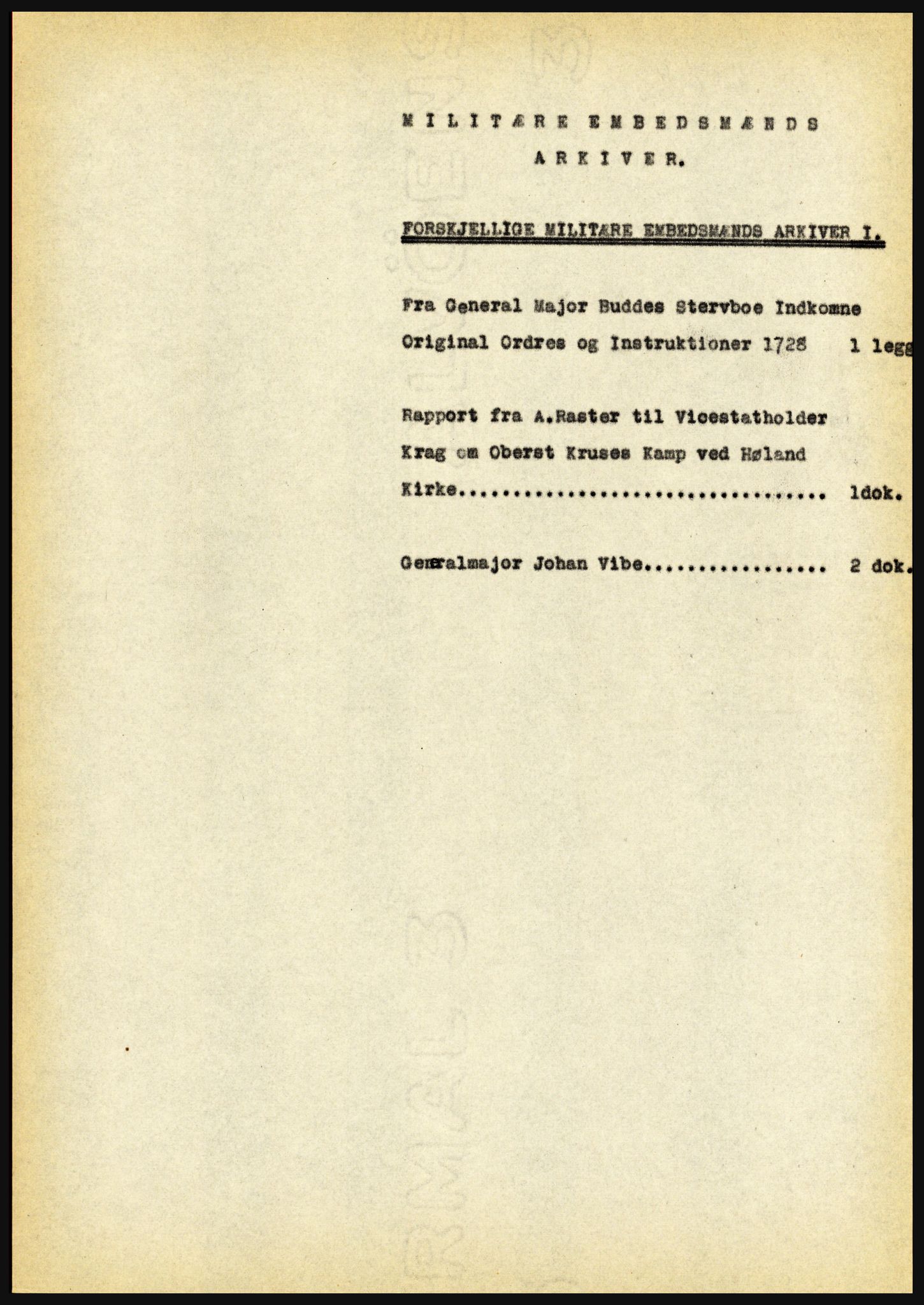 Riksarkivet, Seksjon for eldre arkiv og spesialsamlinger, AV/RA-EA-6797/H/Ha, 1953, s. 1