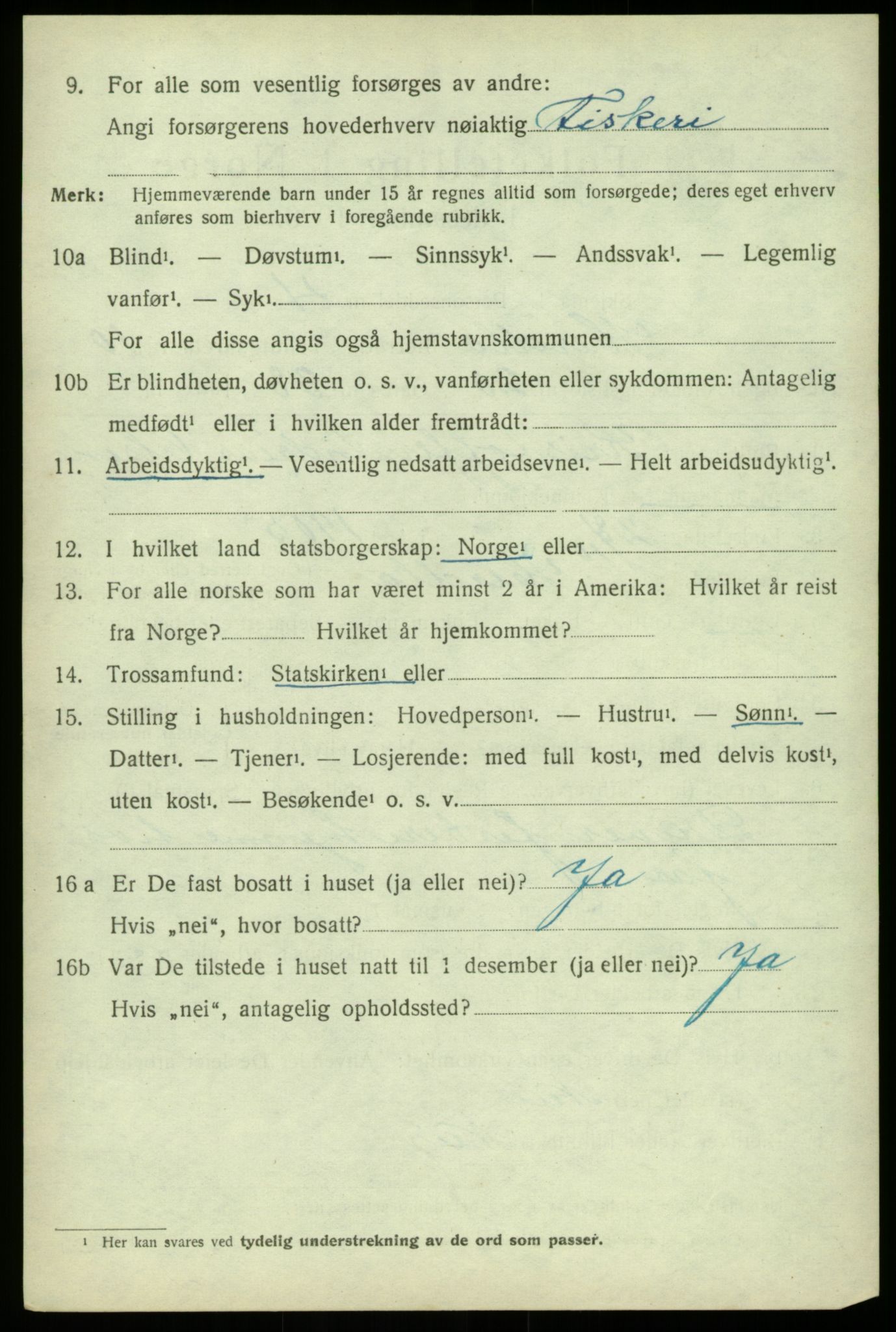 SAB, Folketelling 1920 for 1258 Herdla herred, 1920, s. 7516