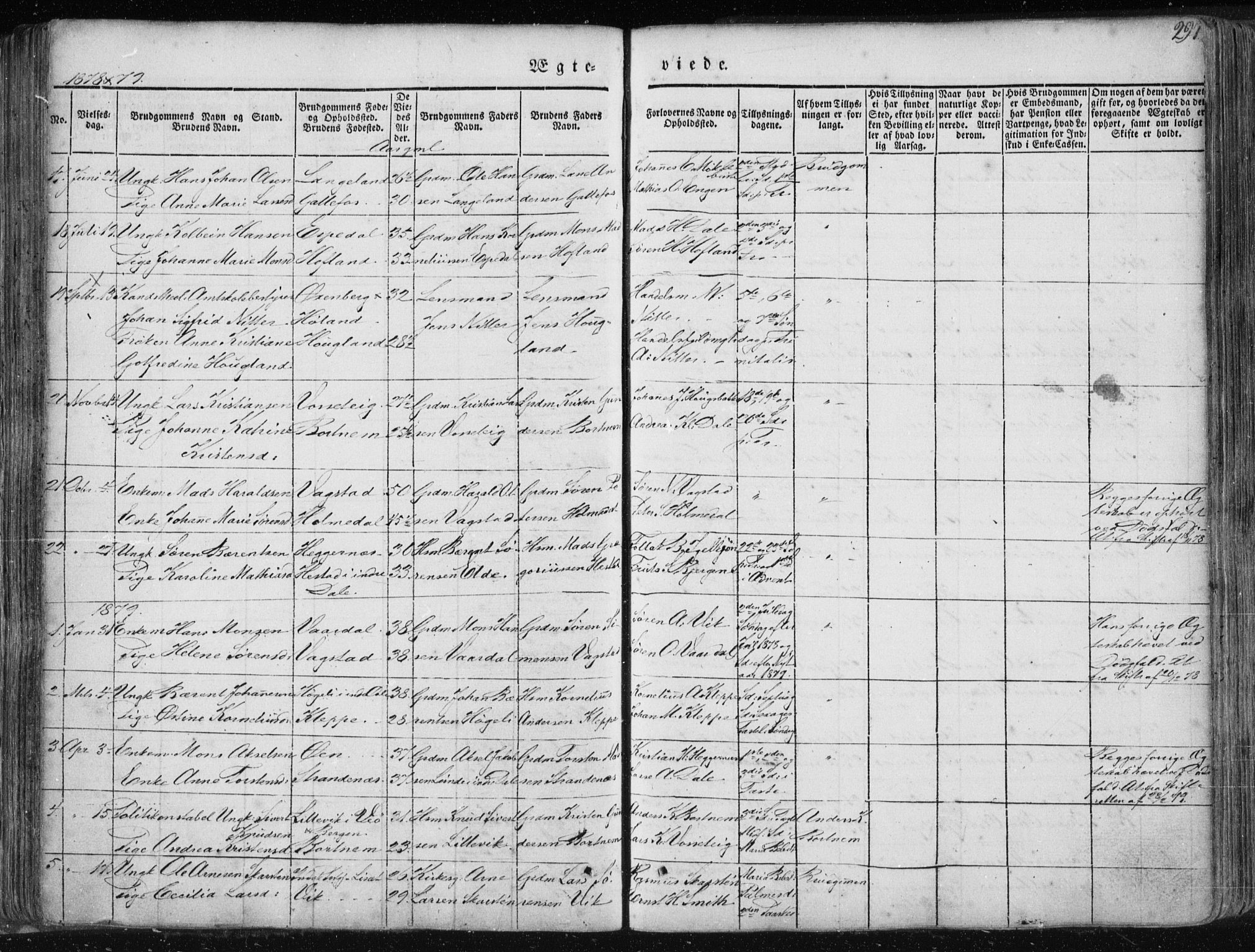Fjaler sokneprestembete, AV/SAB-A-79801/H/Haa/Haaa/L0006: Ministerialbok nr. A 6, 1835-1884, s. 297