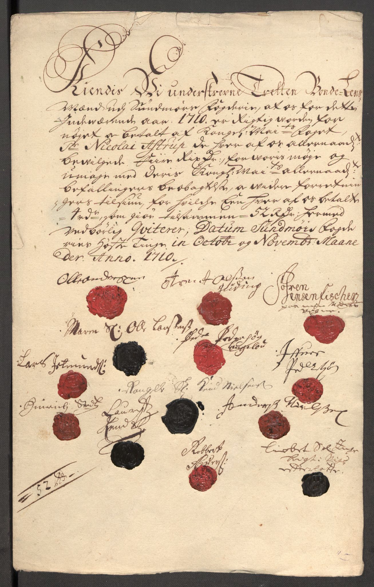 Rentekammeret inntil 1814, Reviderte regnskaper, Fogderegnskap, RA/EA-4092/R54/L3563: Fogderegnskap Sunnmøre, 1710, s. 145