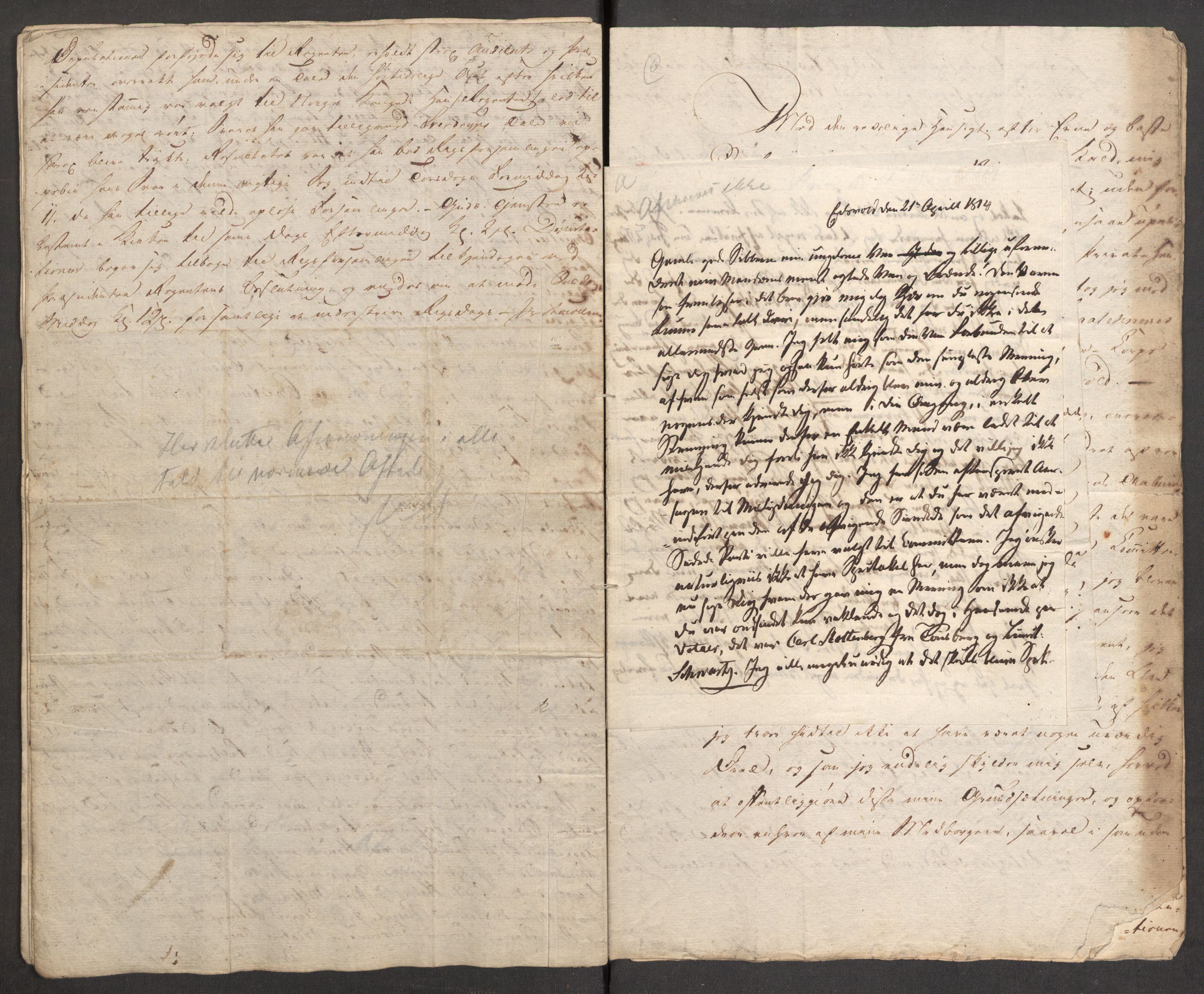 Sibbern-slekten, AV/RA-PA-0281/F/L0004: Statsråd Valentin Sibberns politiske papirer, regnskapsprot., 1814, s. 25