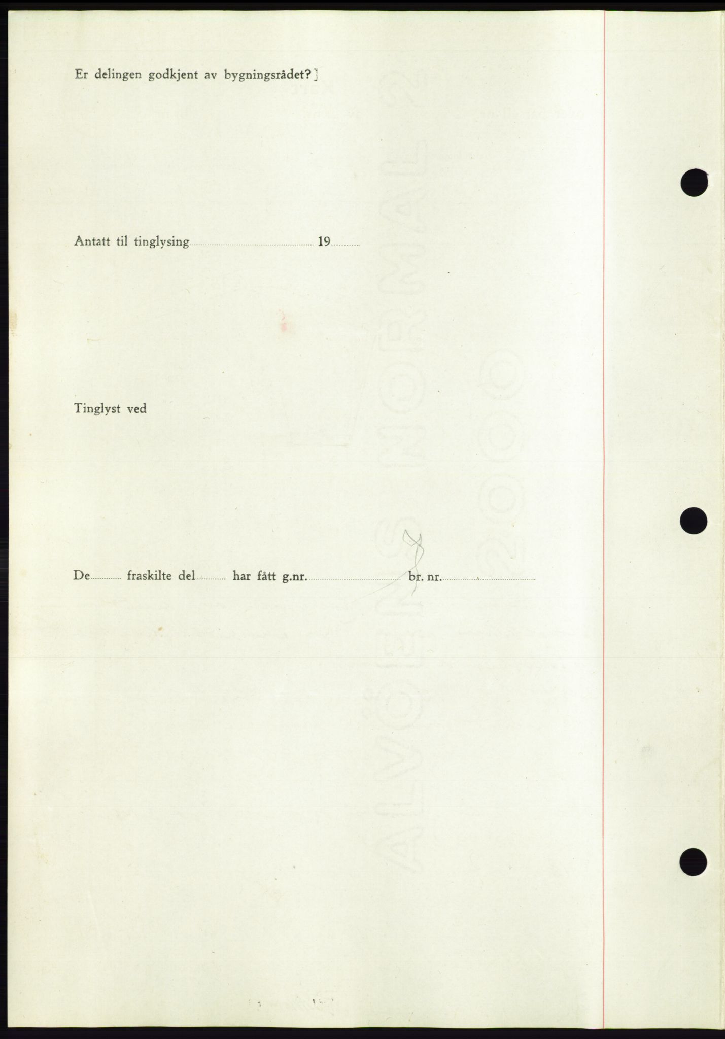 Søre Sunnmøre sorenskriveri, AV/SAT-A-4122/1/2/2C/L0071: Pantebok nr. 65, 1941-1941, Dagboknr: 990/1941