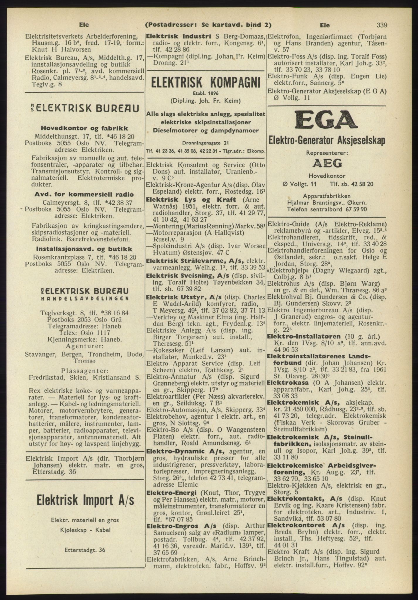 Kristiania/Oslo adressebok, PUBL/-, 1960-1961, s. 339