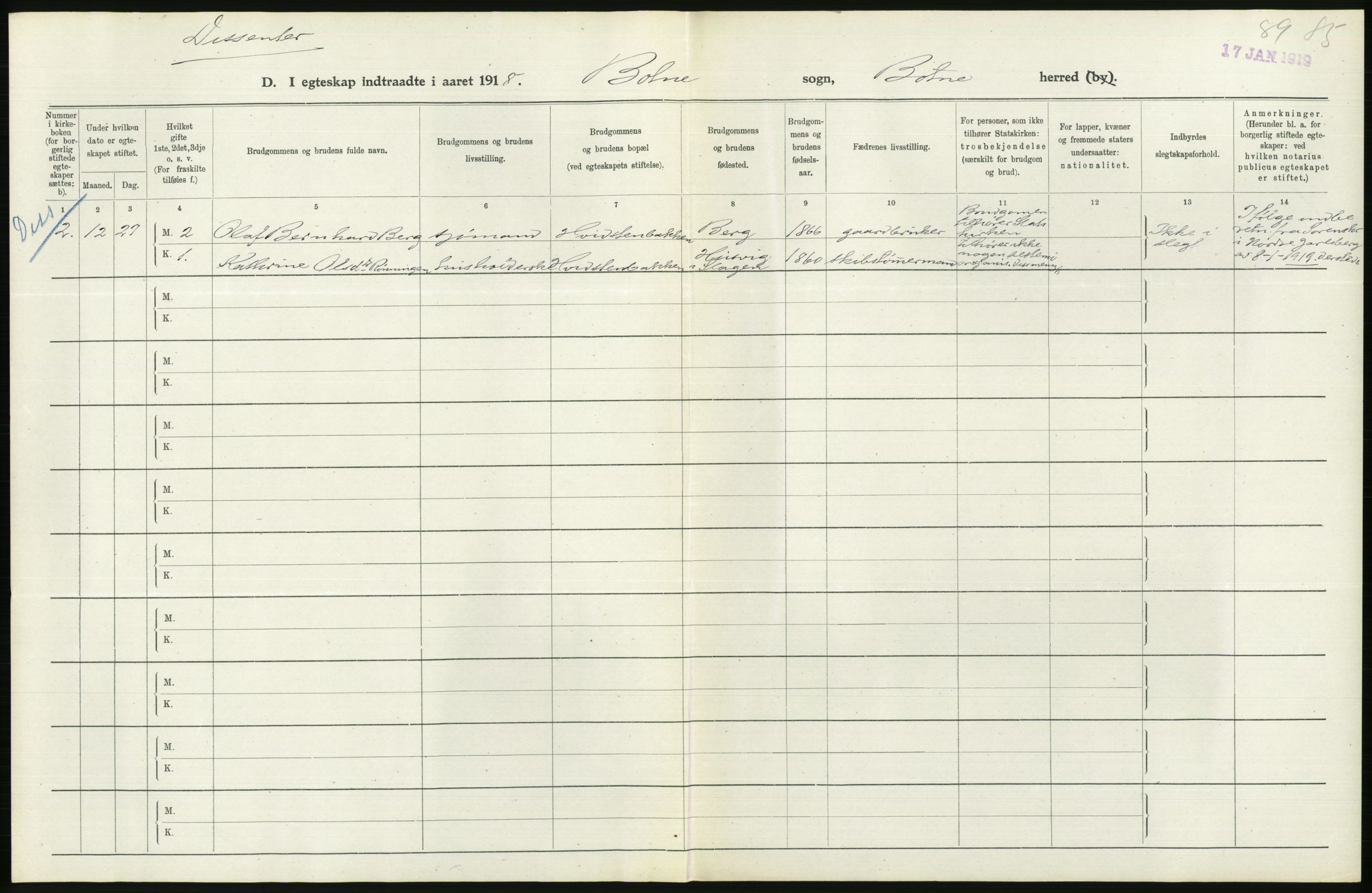 Statistisk sentralbyrå, Sosiodemografiske emner, Befolkning, RA/S-2228/D/Df/Dfb/Dfbh/L0022: Vestfold fylke: Gifte, dødfødte. Bygder og byer., 1918, s. 58