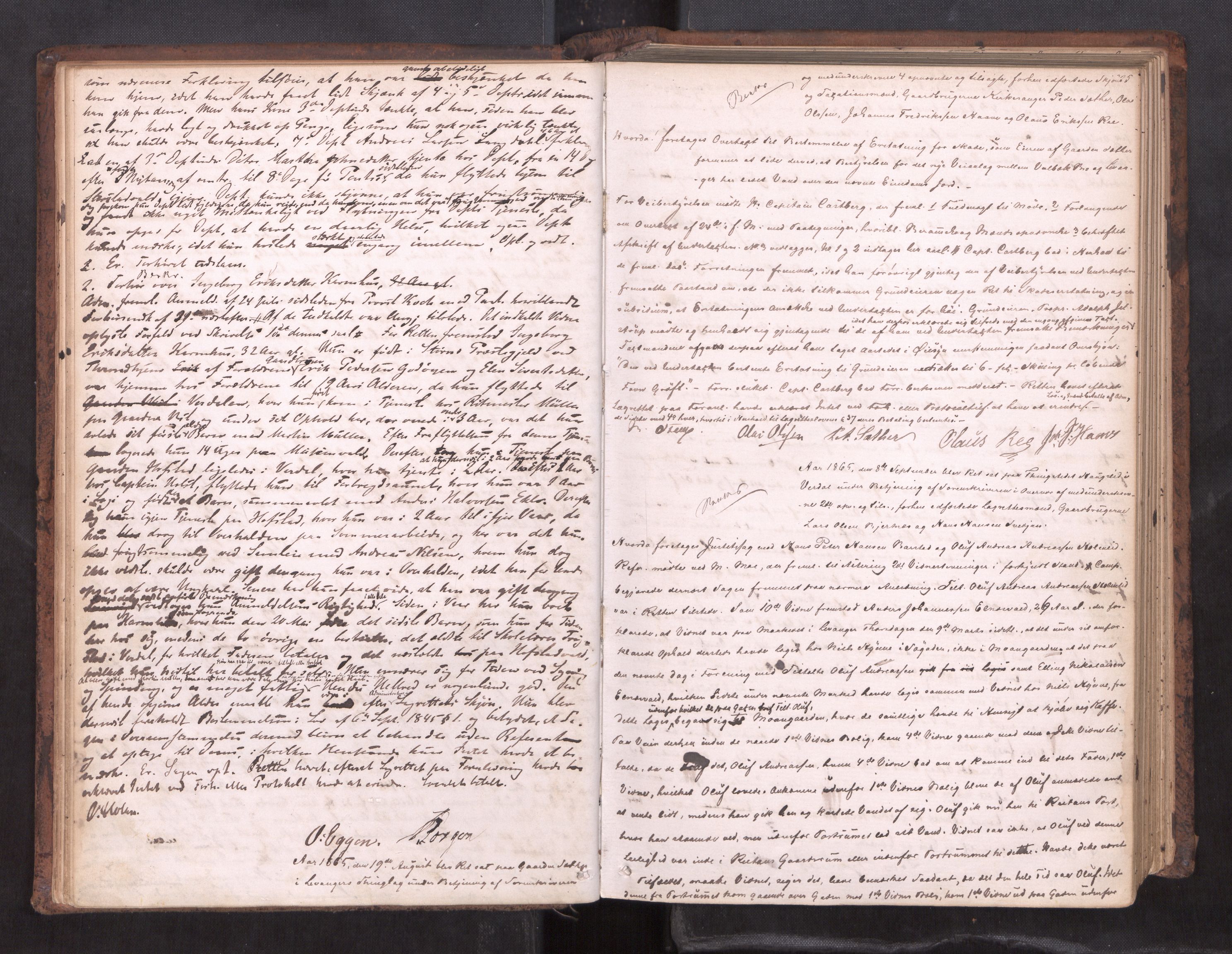 Stjør- og Verdal sorenskriveri, AV/SAT-A-4167/1/1/1B/L0019: Ekstrarettsprotokoll, 1864-1877, s. 24b-25a