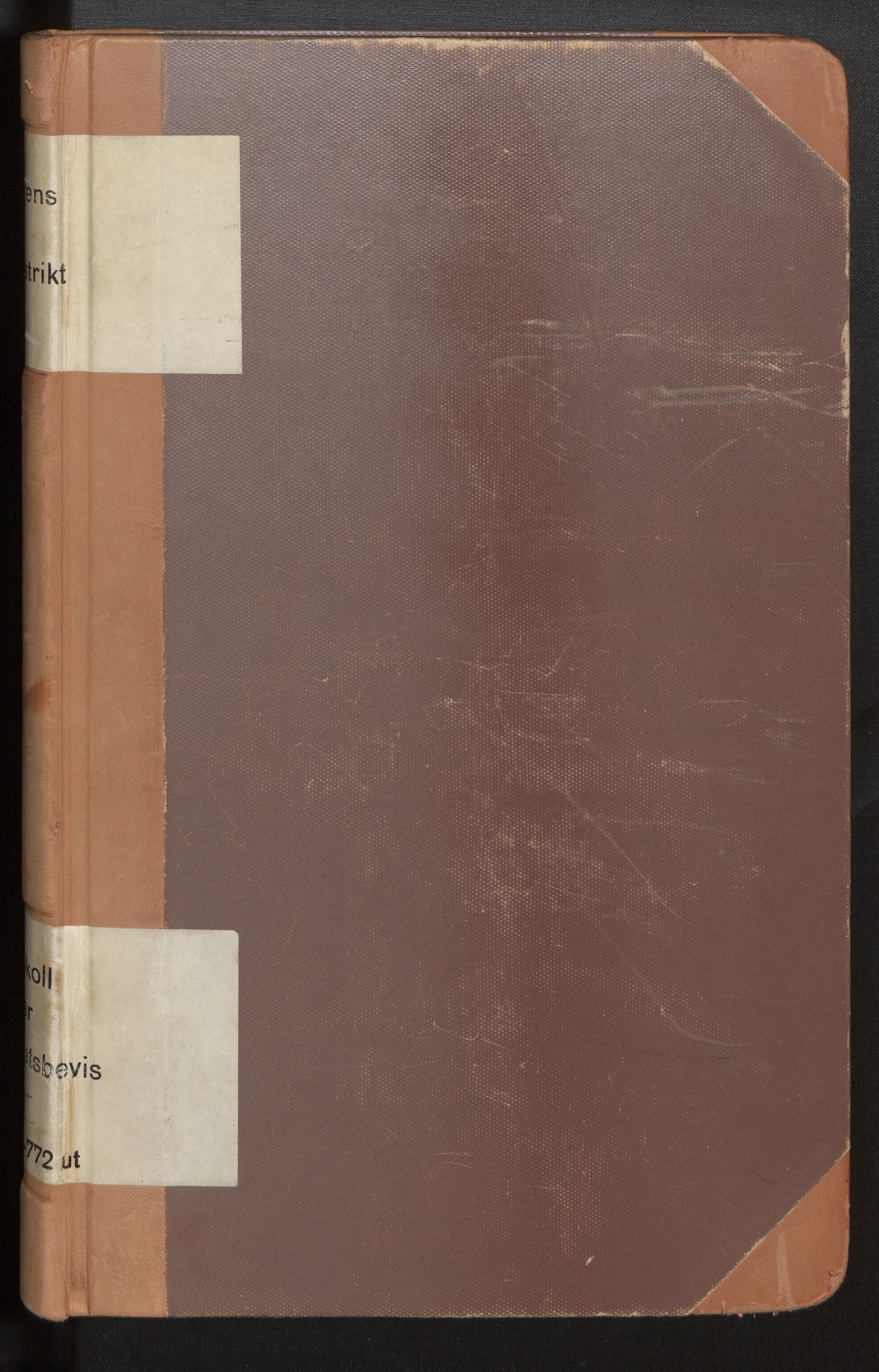 Bergen Tollarkiv, SAB/A-58801/N/Nh/Nha/L0002: Protokoll over nasjonalitetsbevis II, folio 346 - 772, 1861-1903