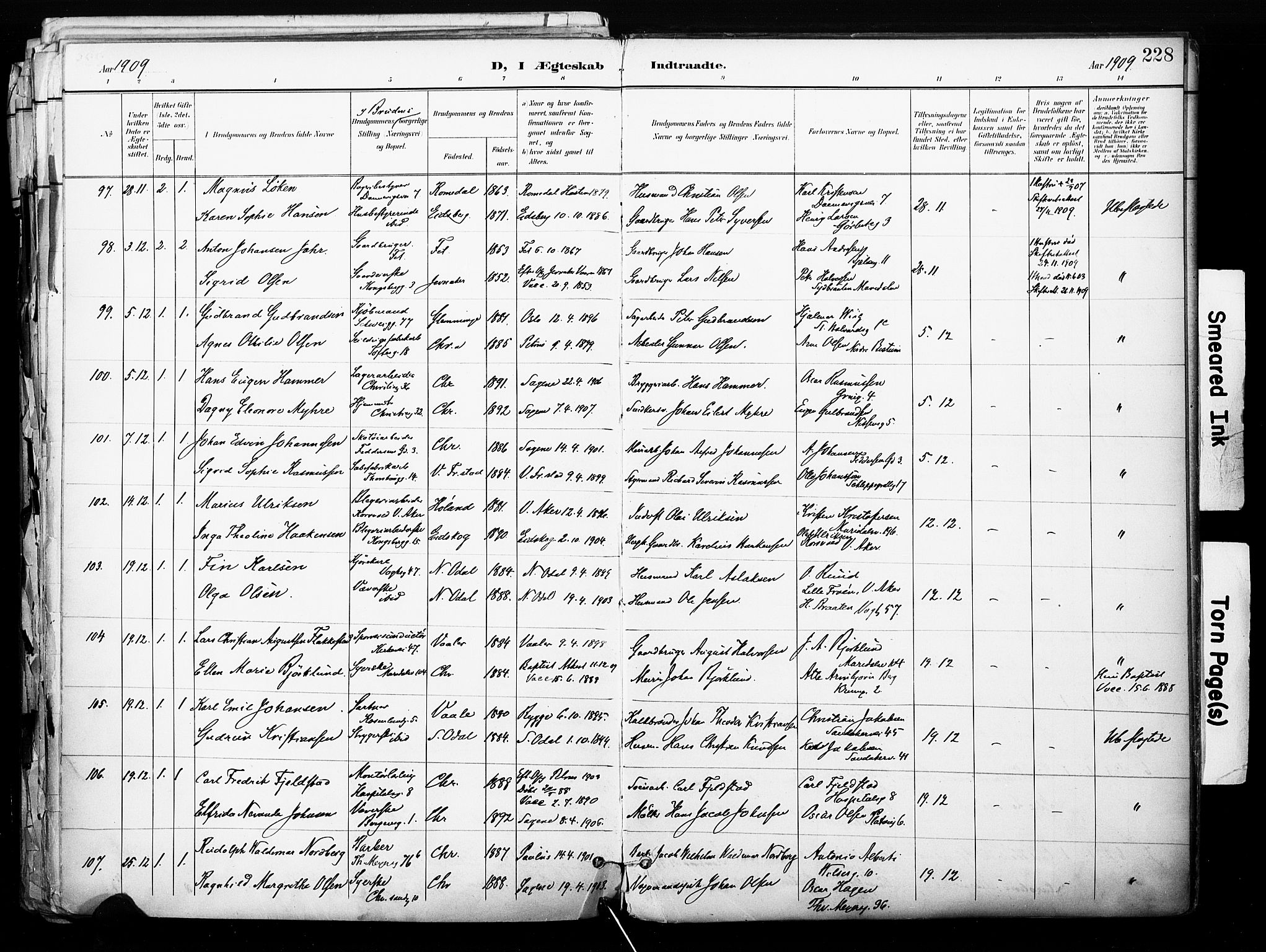 Sagene prestekontor Kirkebøker, AV/SAO-A-10796/F/L0005: Ministerialbok nr. 5, 1898-1911, s. 228