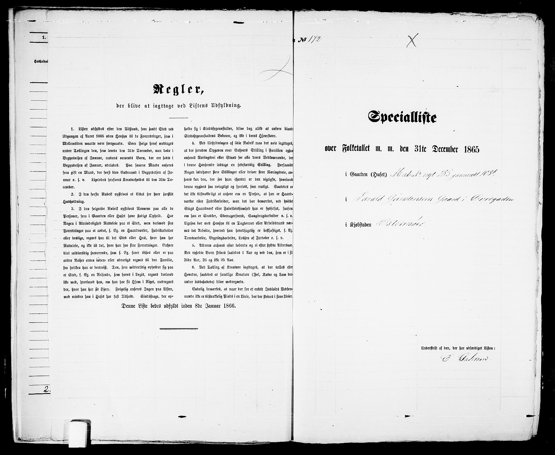 RA, Folketelling 1865 for 0901B Risør prestegjeld, Risør kjøpstad, 1865, s. 355