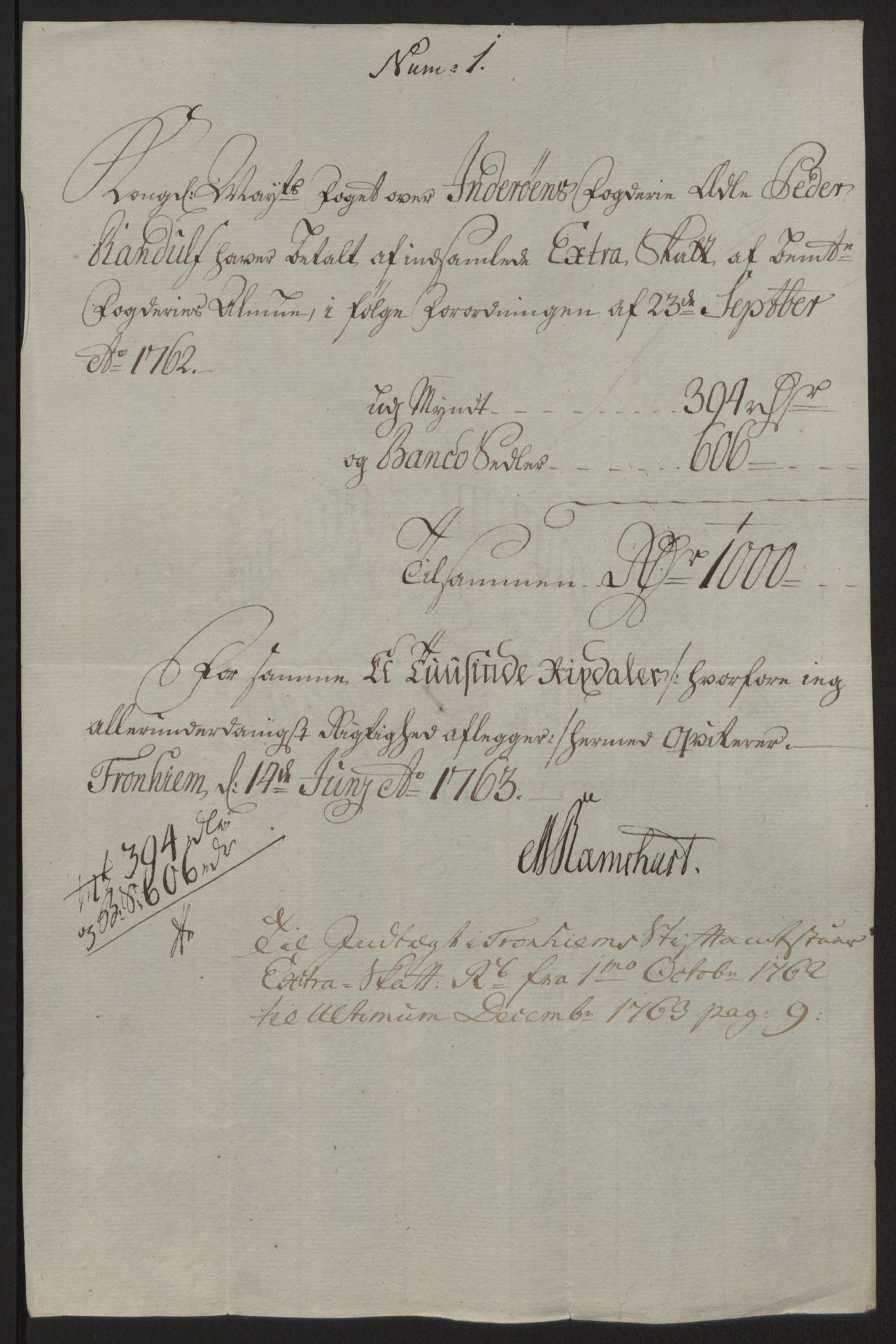 Rentekammeret inntil 1814, Reviderte regnskaper, Fogderegnskap, RA/EA-4092/R63/L4420: Ekstraskatten Inderøy, 1762-1772, s. 42