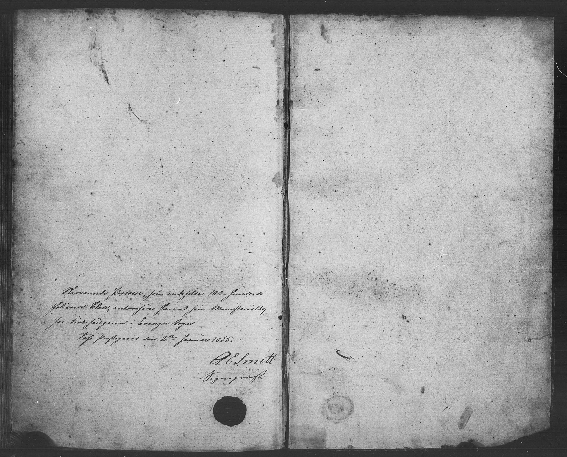 Evanger sokneprestembete, SAB/A-99924: Klokkerbok nr. A 1, 1855-1864