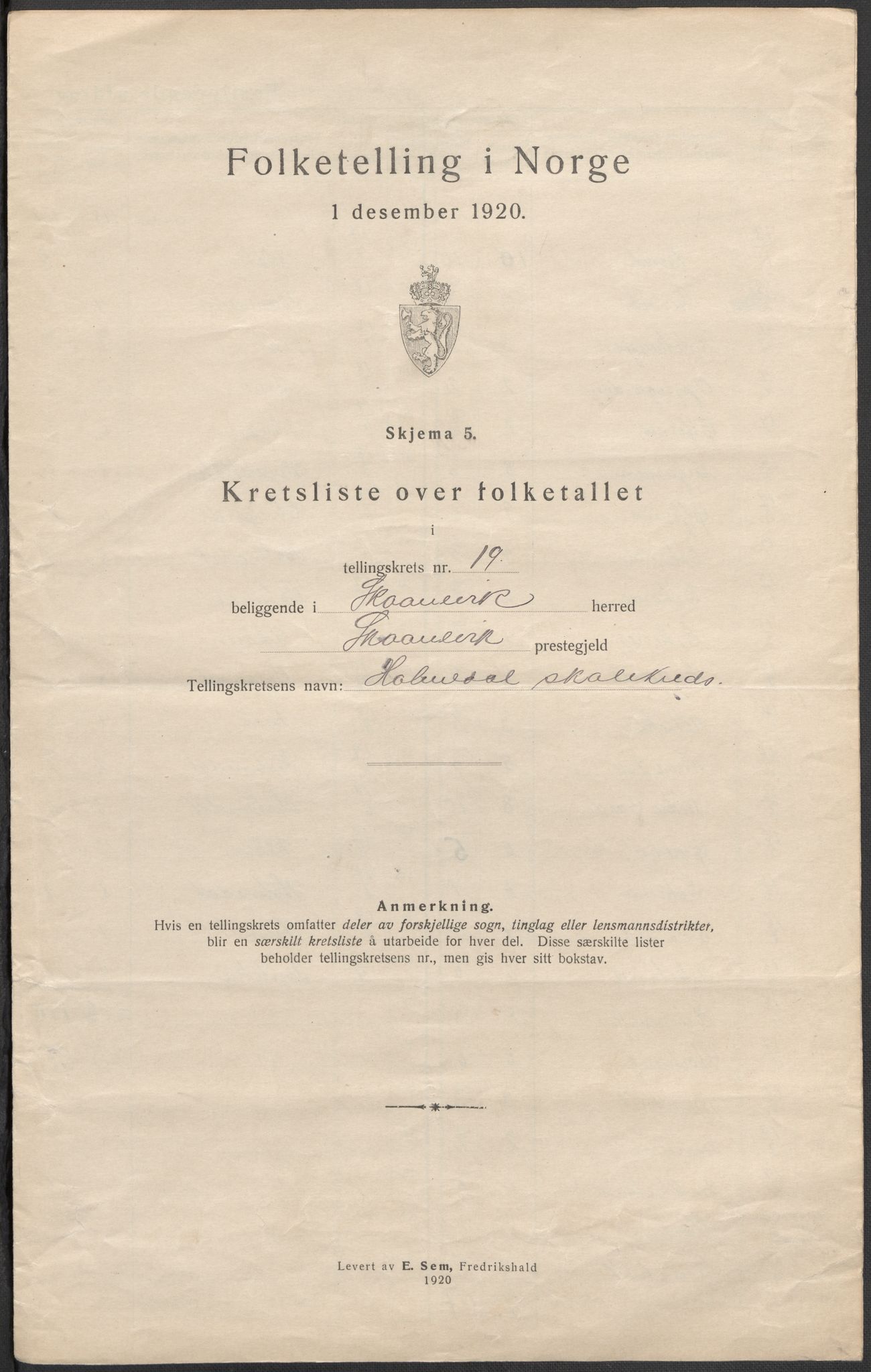 SAB, Folketelling 1920 for 1212 Skånevik herred, 1920, s. 67