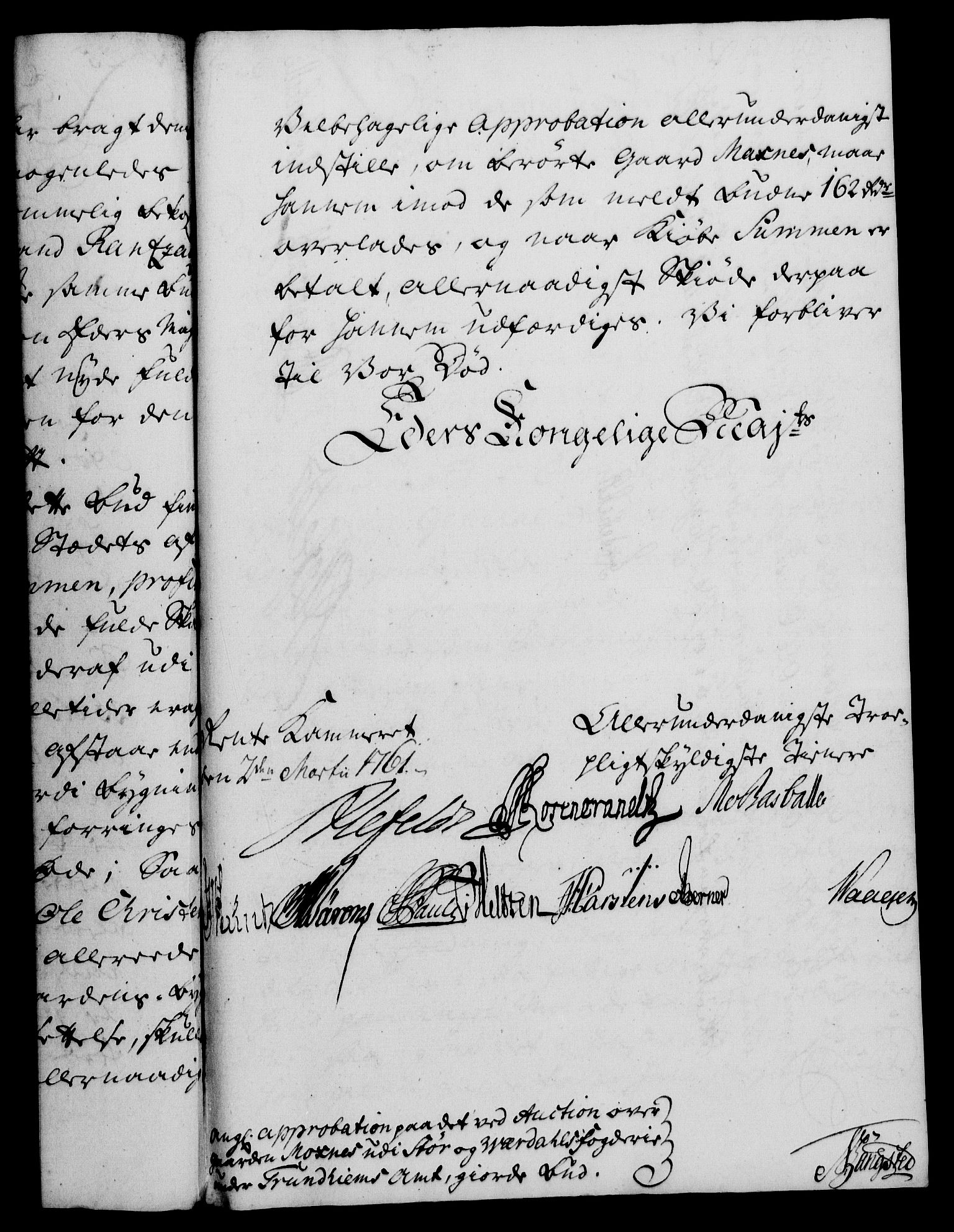 Rentekammeret, Kammerkanselliet, RA/EA-3111/G/Gf/Gfa/L0043: Norsk relasjons- og resolusjonsprotokoll (merket RK 52.43), 1761, s. 112