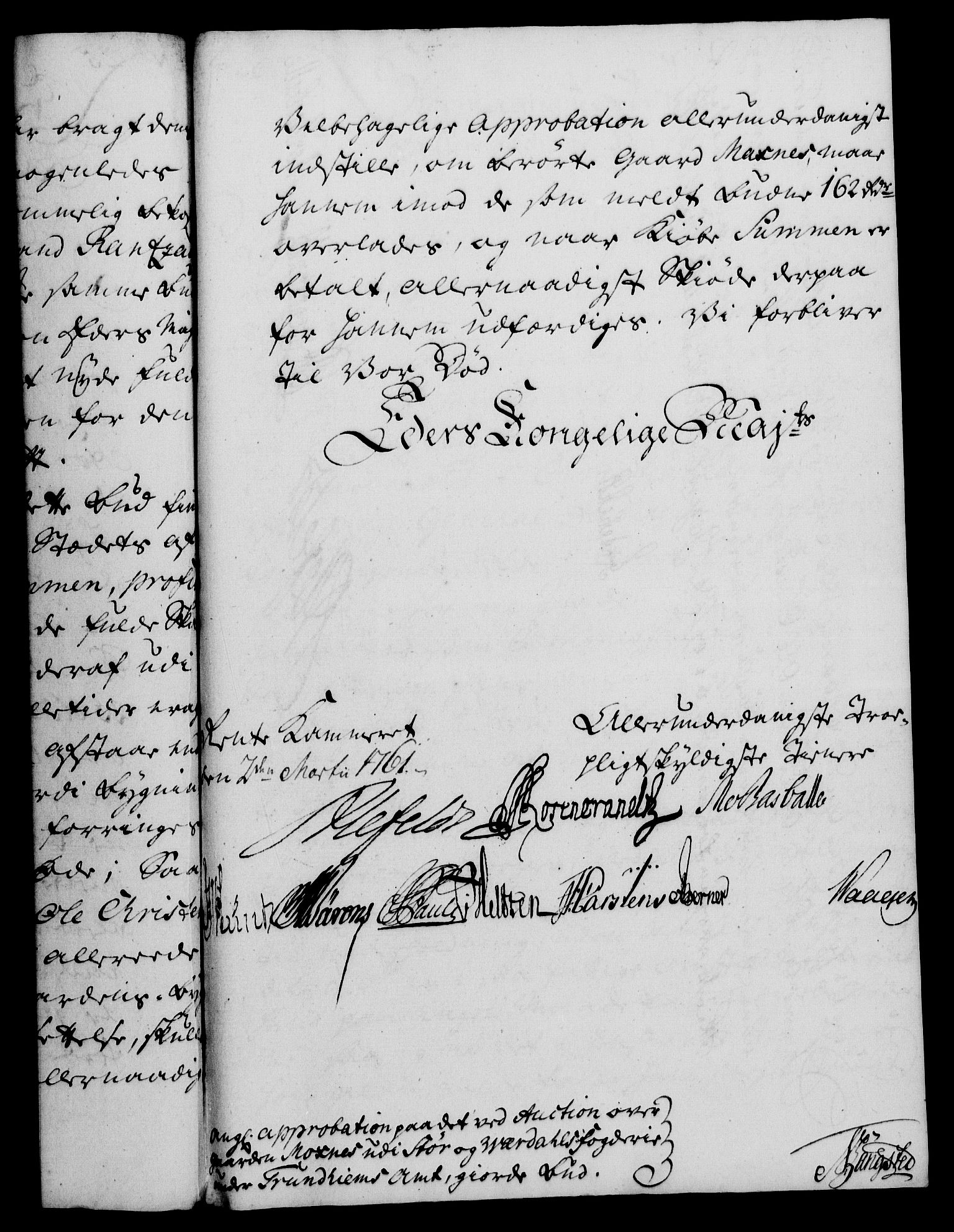 Rentekammeret, Kammerkanselliet, AV/RA-EA-3111/G/Gf/Gfa/L0043: Norsk relasjons- og resolusjonsprotokoll (merket RK 52.43), 1761, s. 112