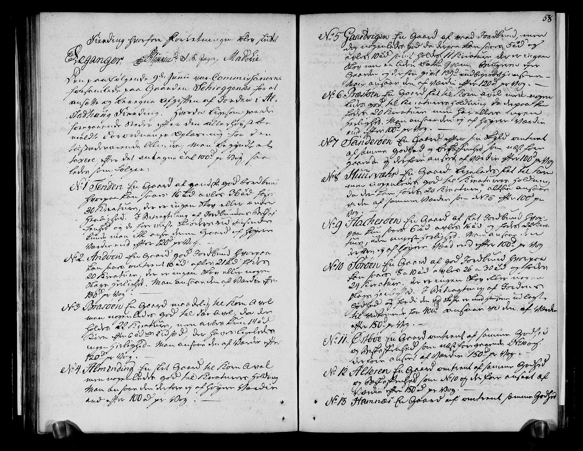 Rentekammeret inntil 1814, Realistisk ordnet avdeling, AV/RA-EA-4070/N/Ne/Nea/L0156: Helgeland fogderi. Deliberasjonsprotokoll, 1803, s. 60