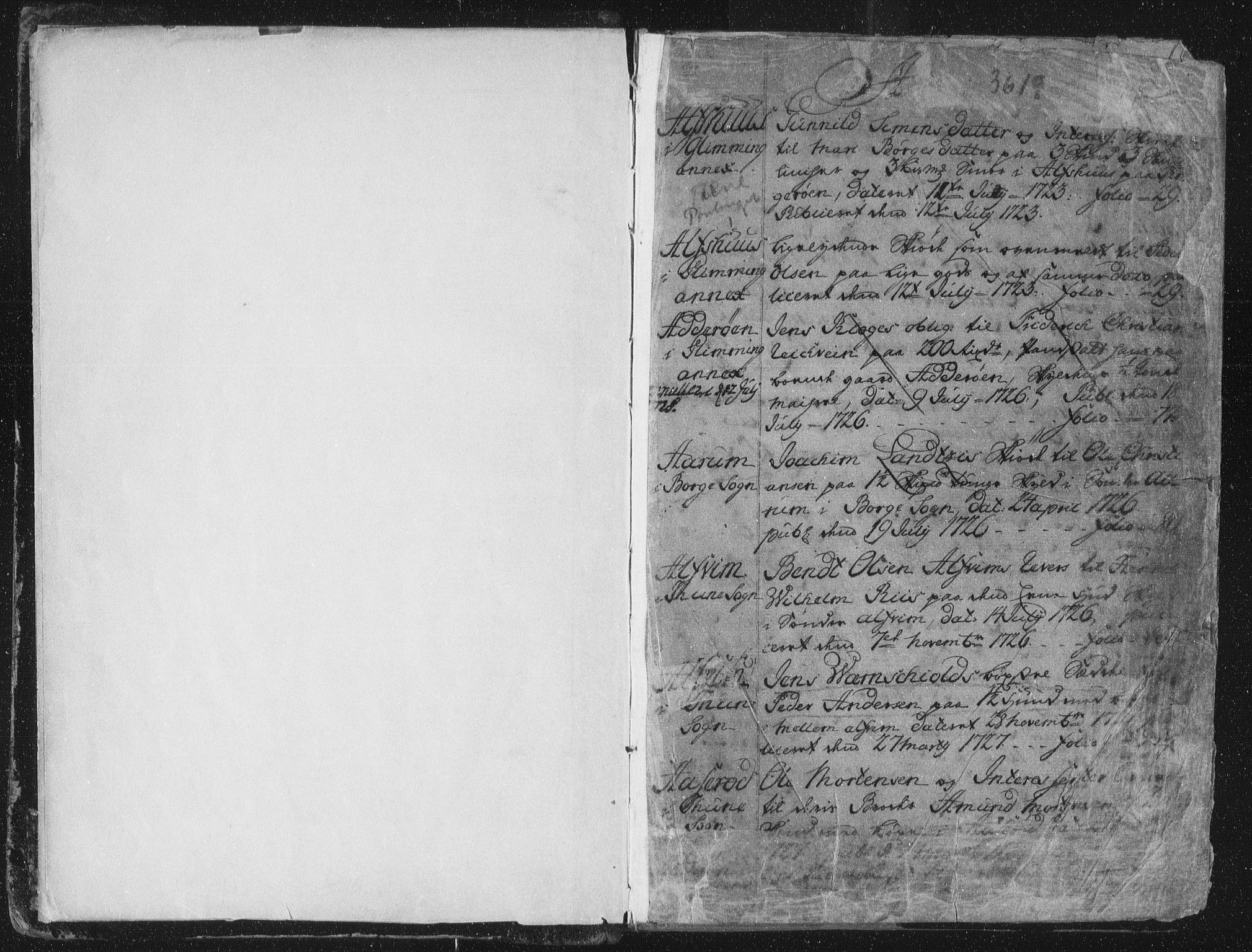 Tune sorenskriveri, SAO/A-10470/G/Ga/Gab/Gaba/L0001: Panteregister nr. I 1, 1720-1775, s. 5