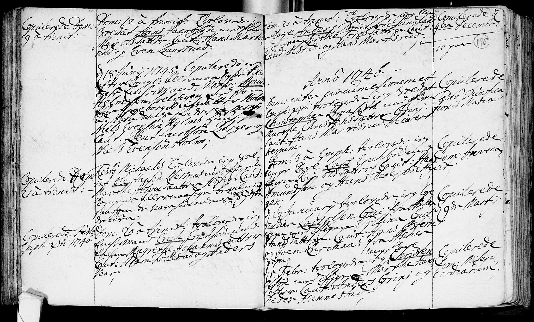 Røyken kirkebøker, SAKO/A-241/F/Fa/L0002: Ministerialbok nr. 2, 1731-1782, s. 195