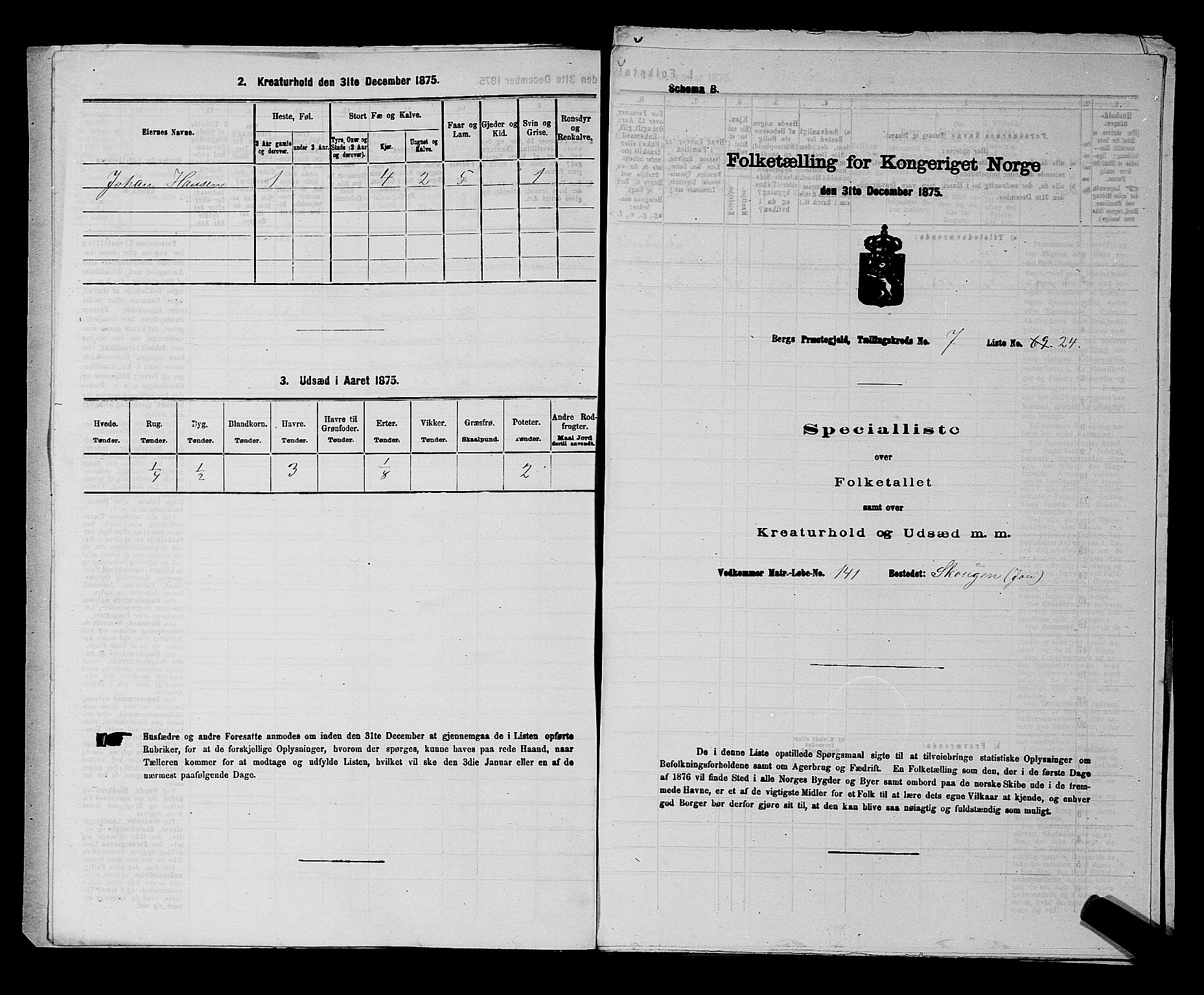 RA, Folketelling 1875 for 0116P Berg prestegjeld, 1875, s. 1179