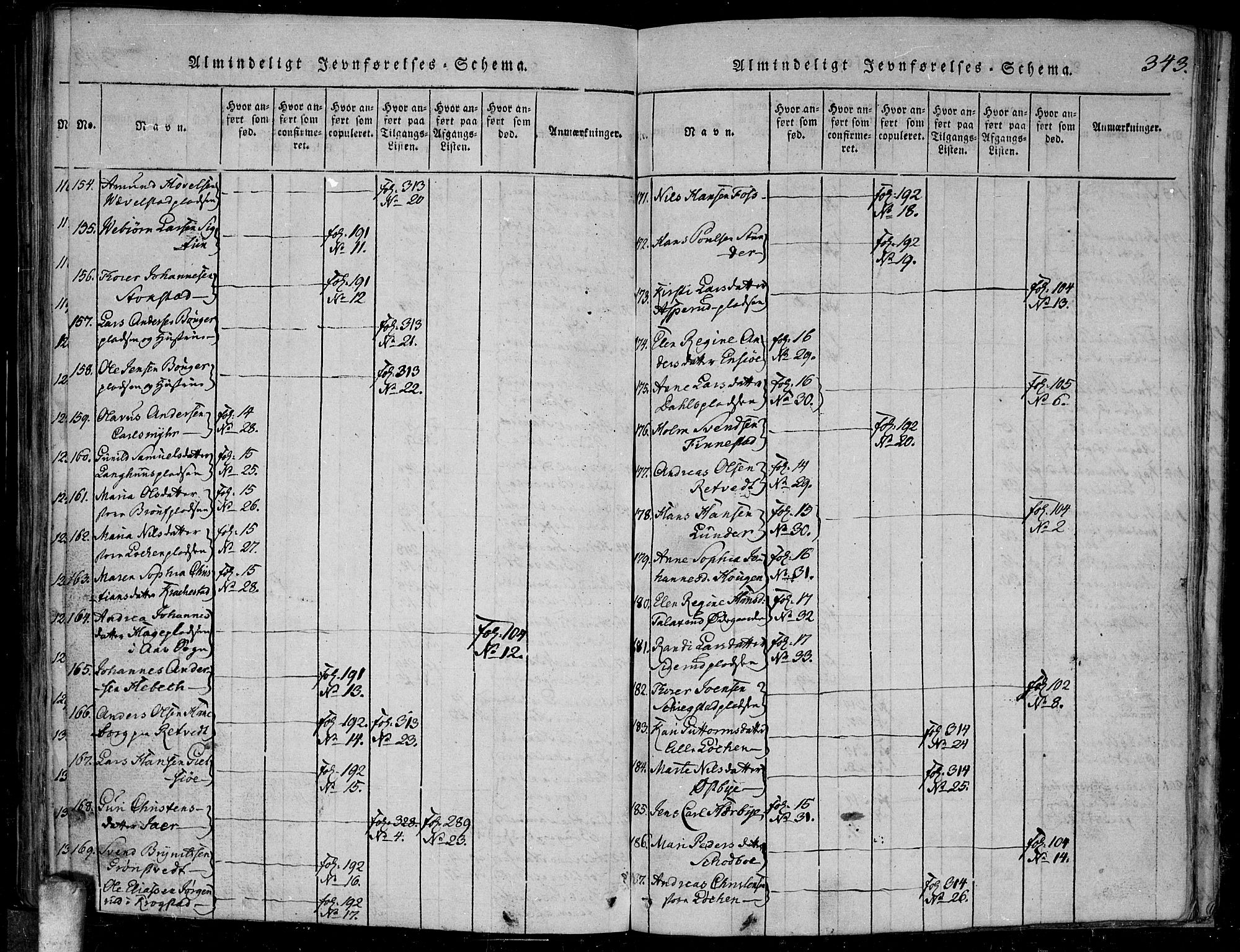 Kråkstad prestekontor Kirkebøker, AV/SAO-A-10125a/F/Fa/L0003: Ministerialbok nr. I 3, 1813-1824, s. 343