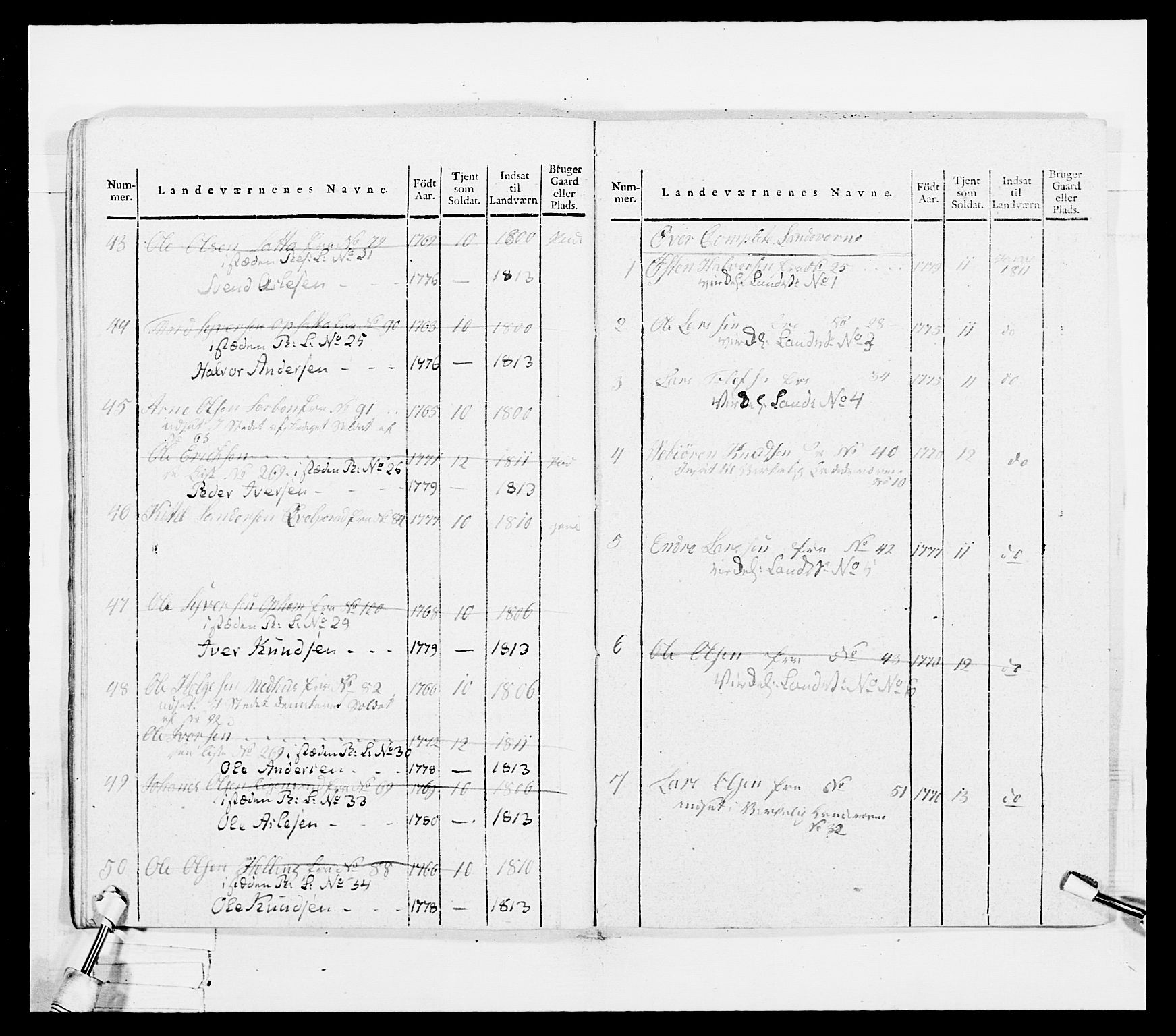 Generalitets- og kommissariatskollegiet, Det kongelige norske kommissariatskollegium, AV/RA-EA-5420/E/Eh/L0036a: Nordafjelske gevorbne infanteriregiment, 1813, s. 490