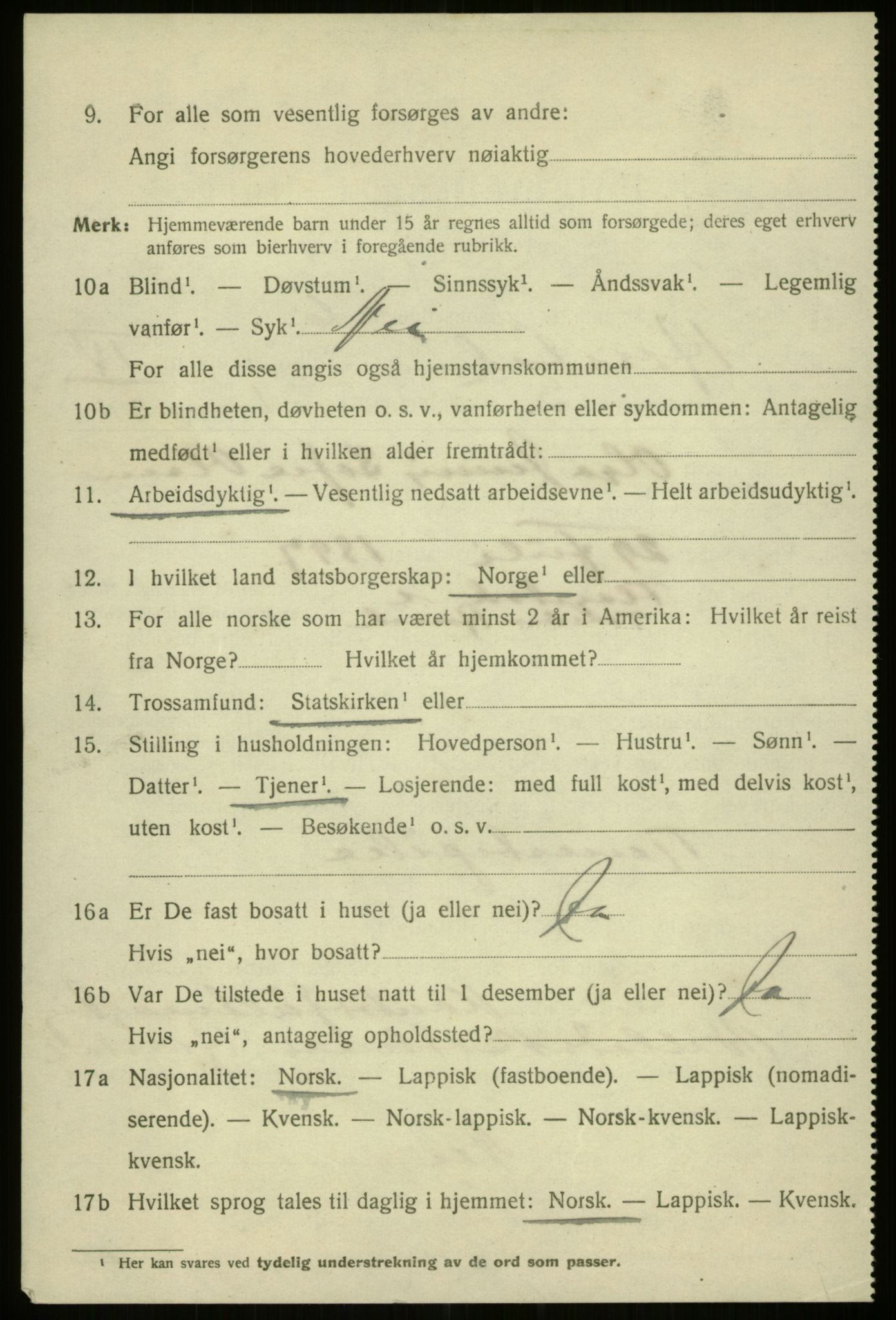 SATØ, Folketelling 1920 for 1901 Harstad ladested, 1920, s. 5197