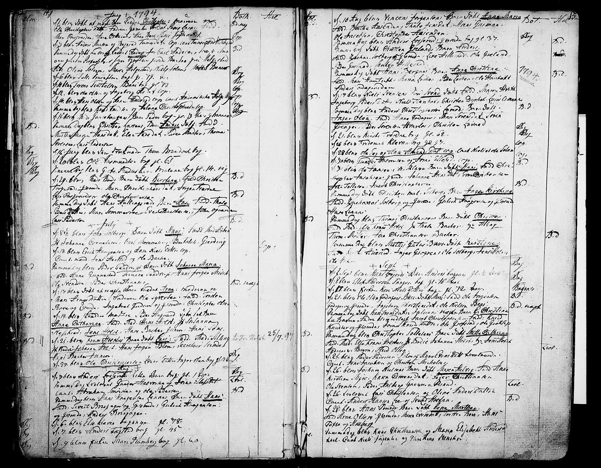 Botne kirkebøker, AV/SAKO-A-340/F/Fa/L0003: Ministerialbok nr. I 3 /1, 1792-1844, s. 14-15